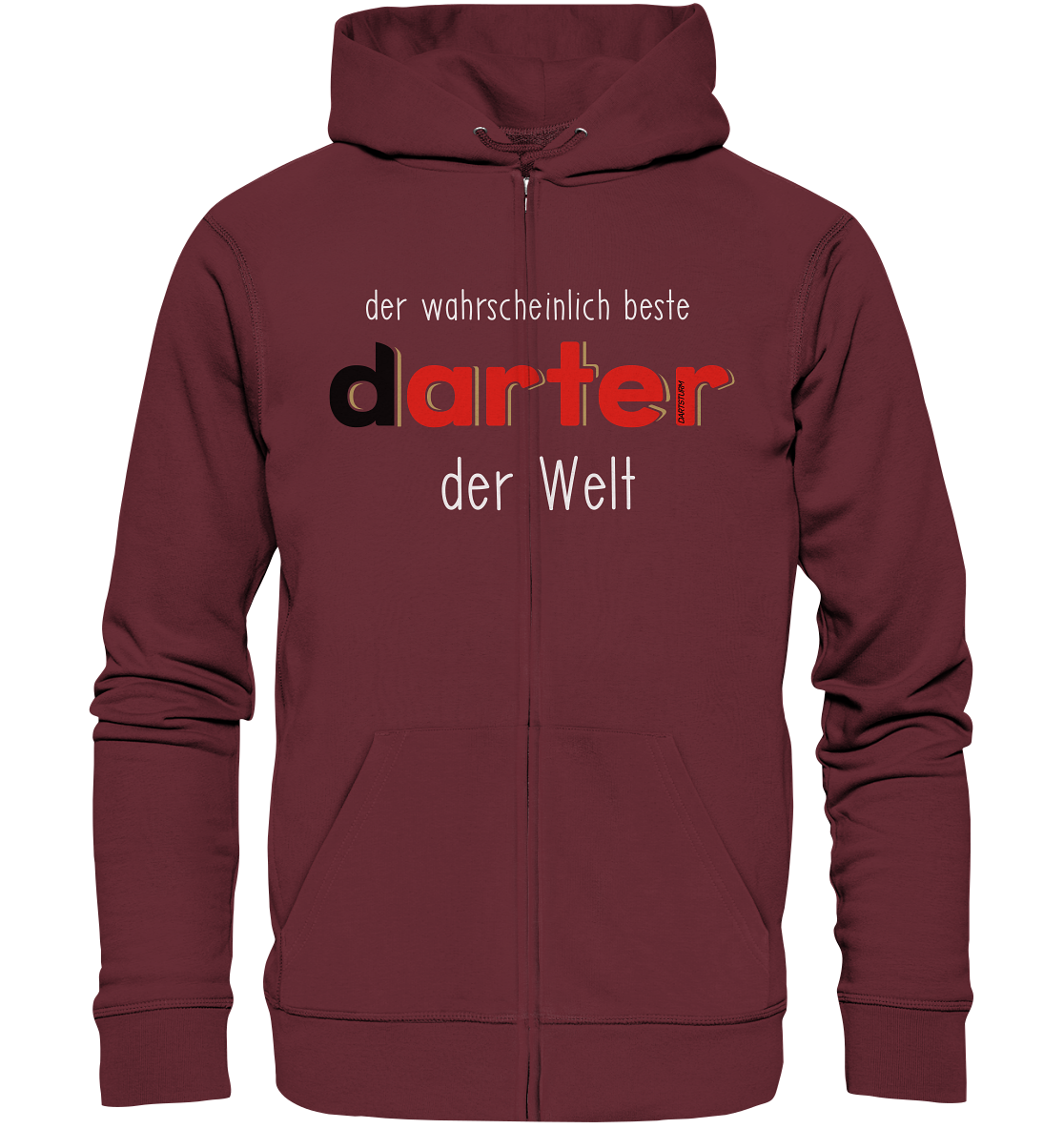 DartSturm - Der wahrscheinlich beste darter der Welt Weiß - Organic Zipper DartSturm - Der wahrscheinlich beste darter der Welt Weiß - Organic Zipper