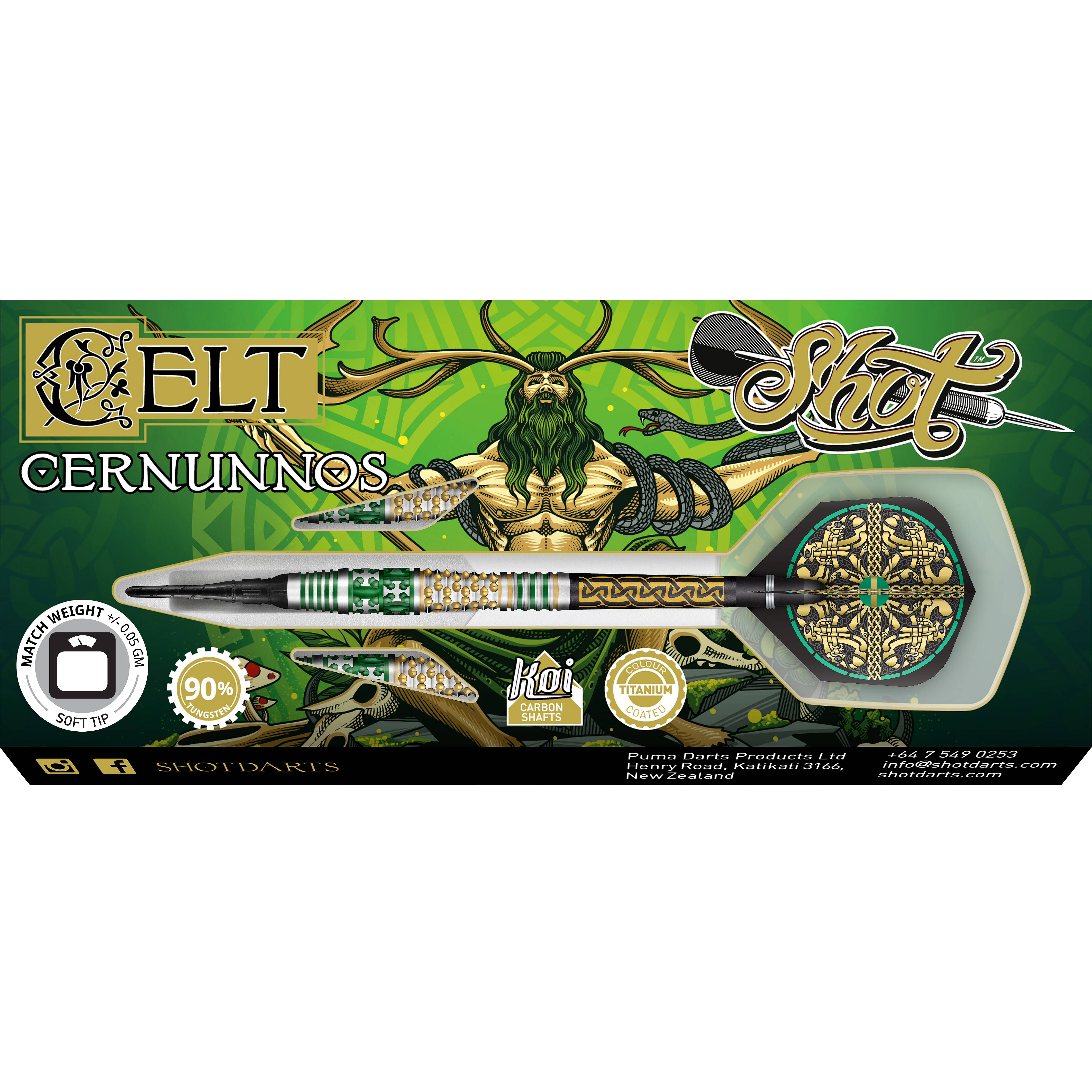 Shot-Celt-Cernunnos-Softdart-Verpackung Shot - Celt Cernunnos - Softdart