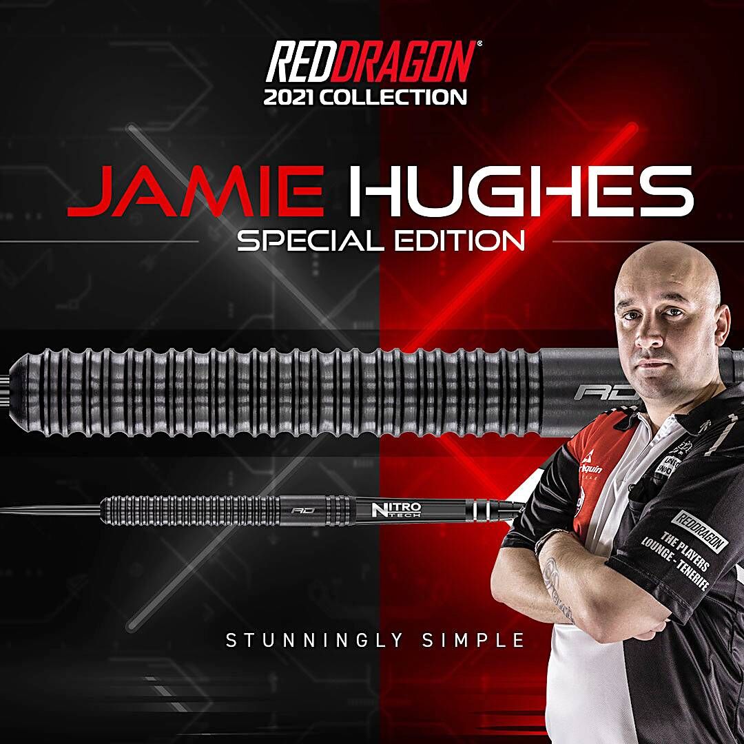 Red Dragon - Jamie Hughes Black - Steeldart