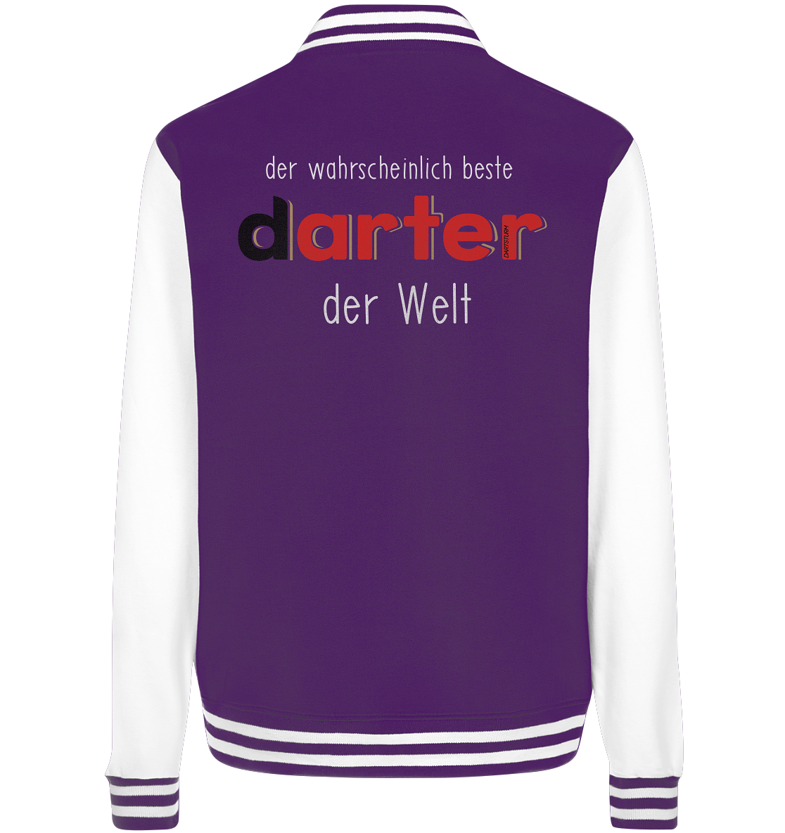 DartSturm - Der wahrscheinlich beste darter der Welt Weiß - College Jacket DartSturm - Der wahrscheinlich beste darter der Welt Weiß - College Jacket