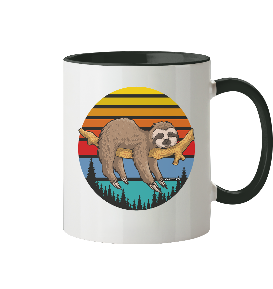 DartSturm - Lazy Sloth - Tasse zweifarbig