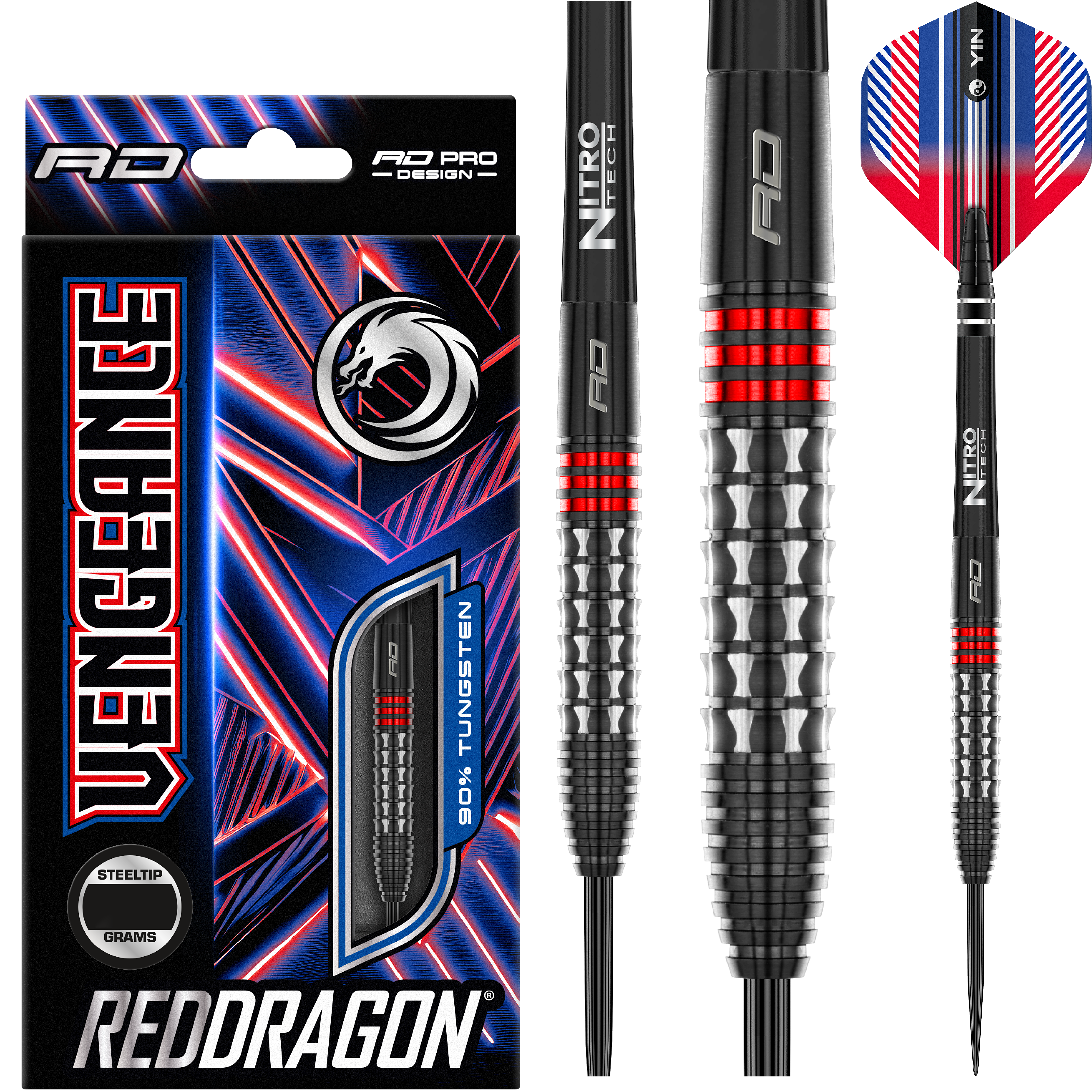 Red Dragon - Vengeance Red - Steeldart Red Dragon - Vengeance Red - Steeldart
