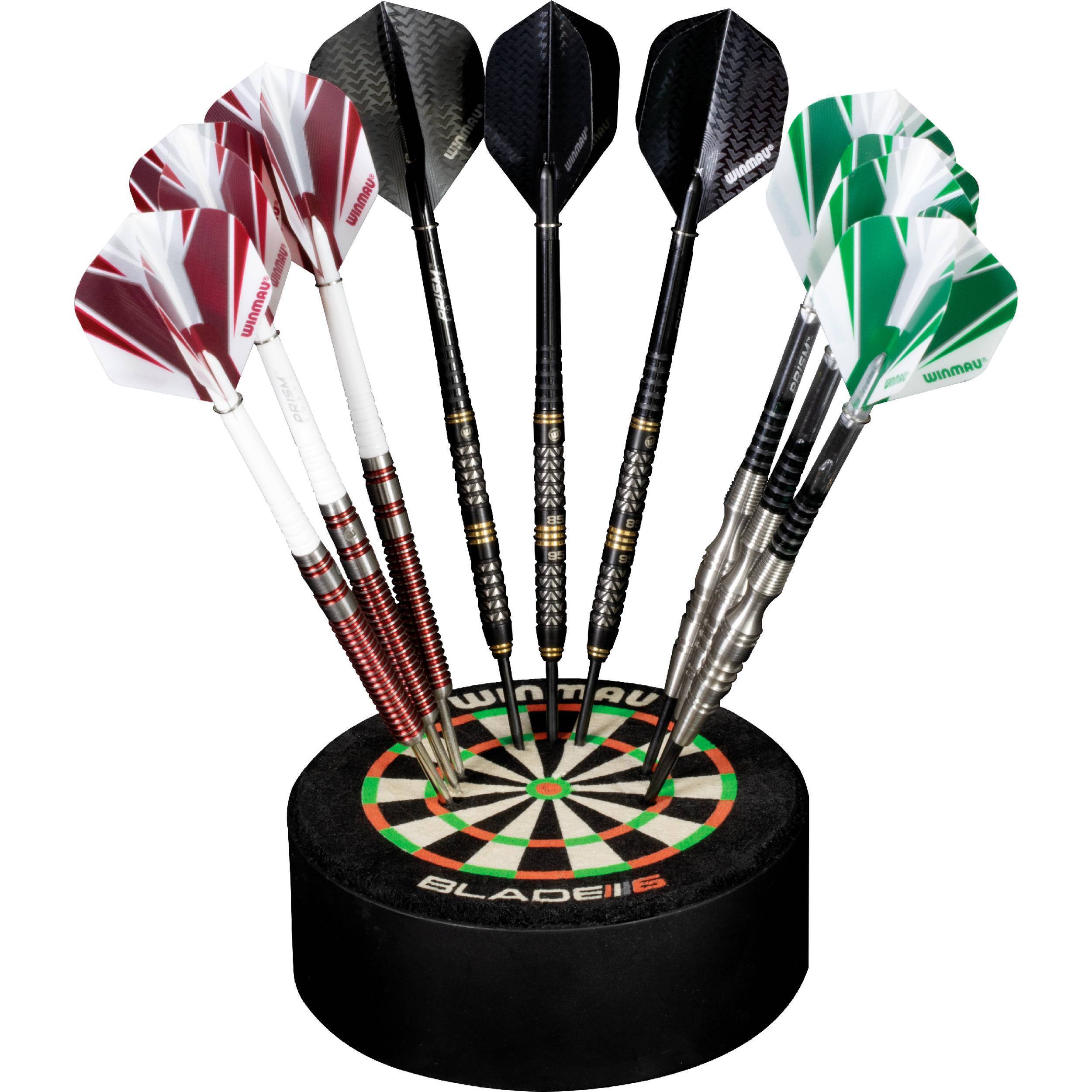 Winmau-Dart-Dock-mit-Darts Winmau - Blade 6 Dart Dock