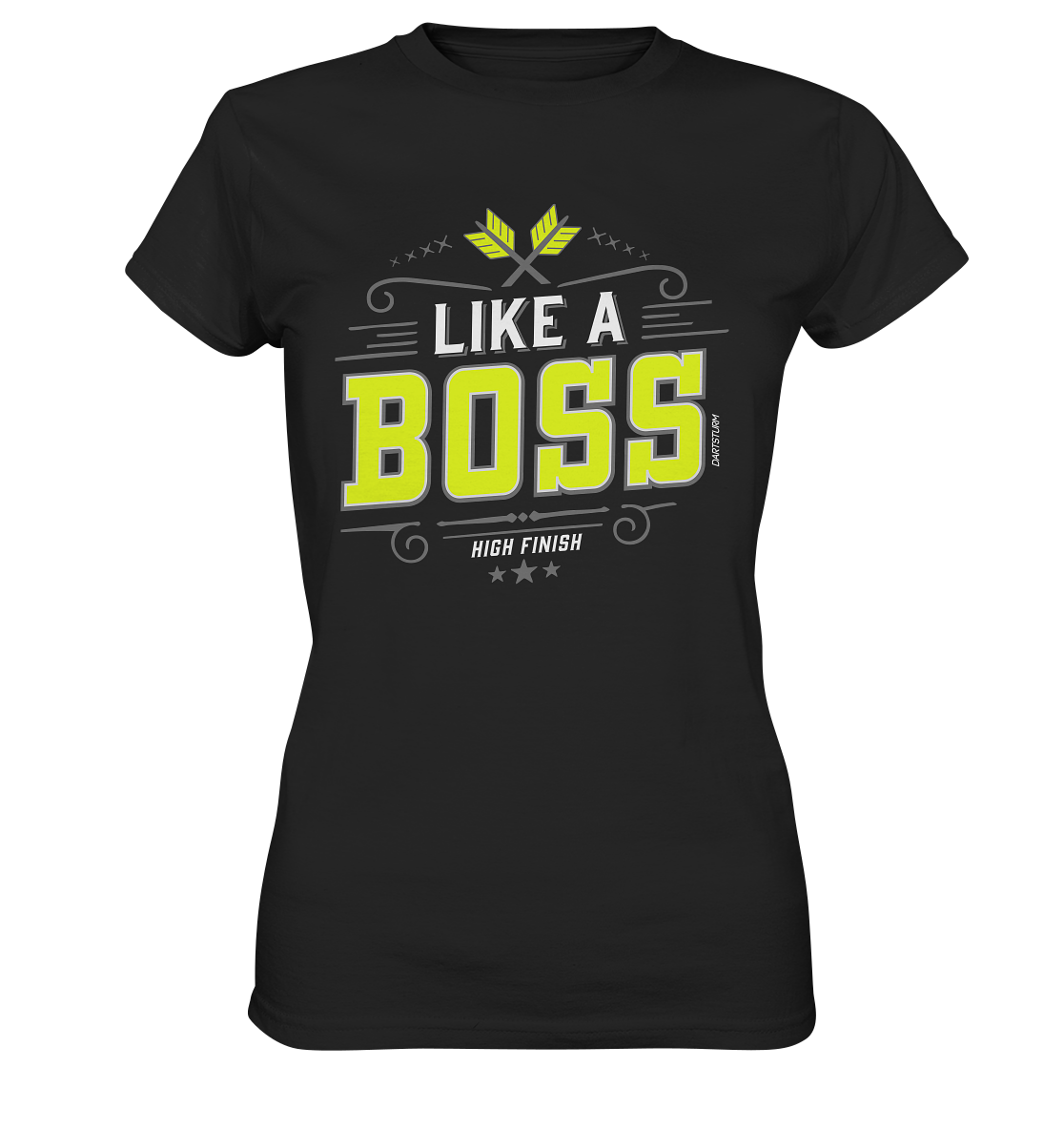 DartSturm - Like a Boss Yellow - Ladies Premium Shirt DartSturm - Like a Boss Yellow - Ladies Premium Shirt
