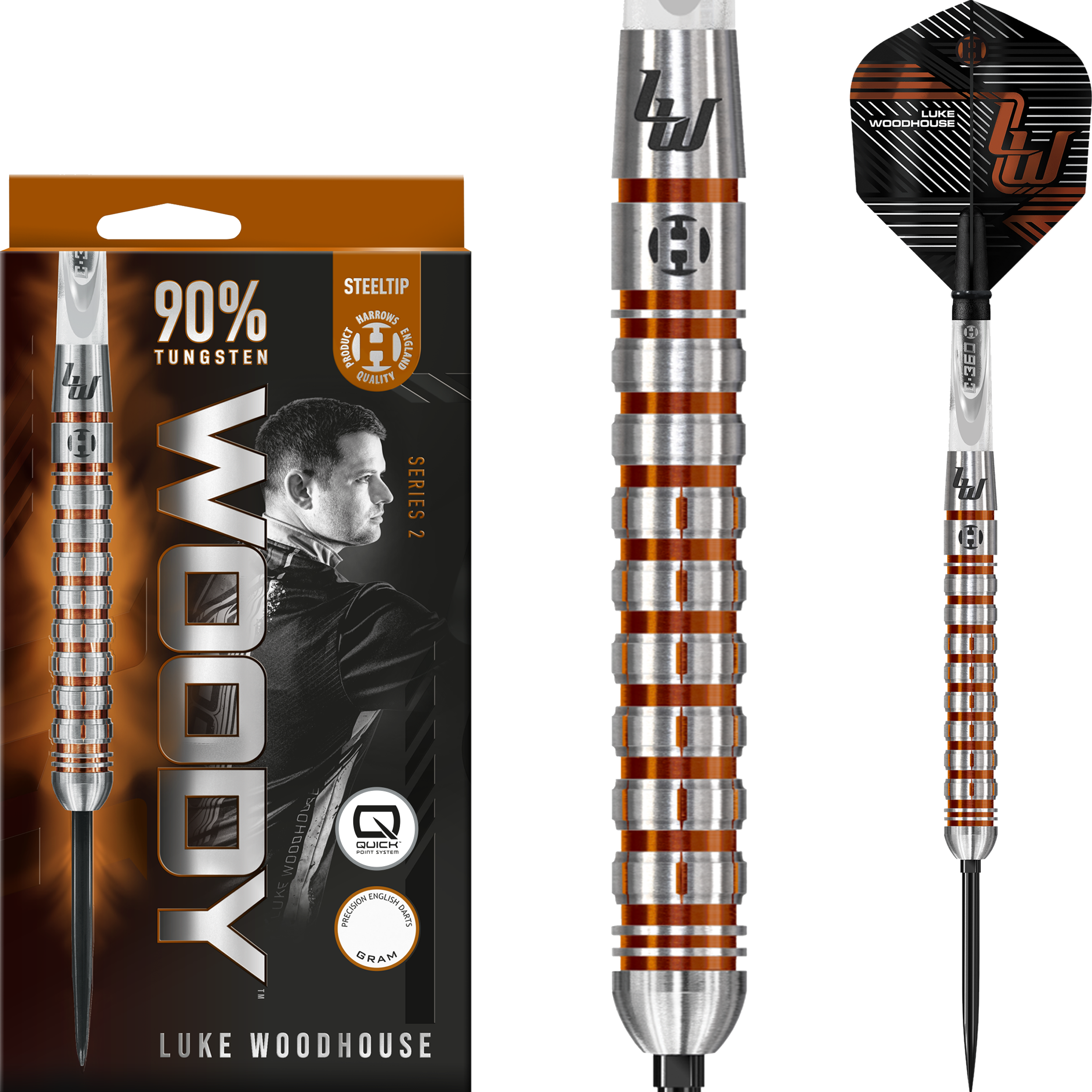 Harrows - Quick Point - Luke Woodhouse GEN 2 - Steeldart