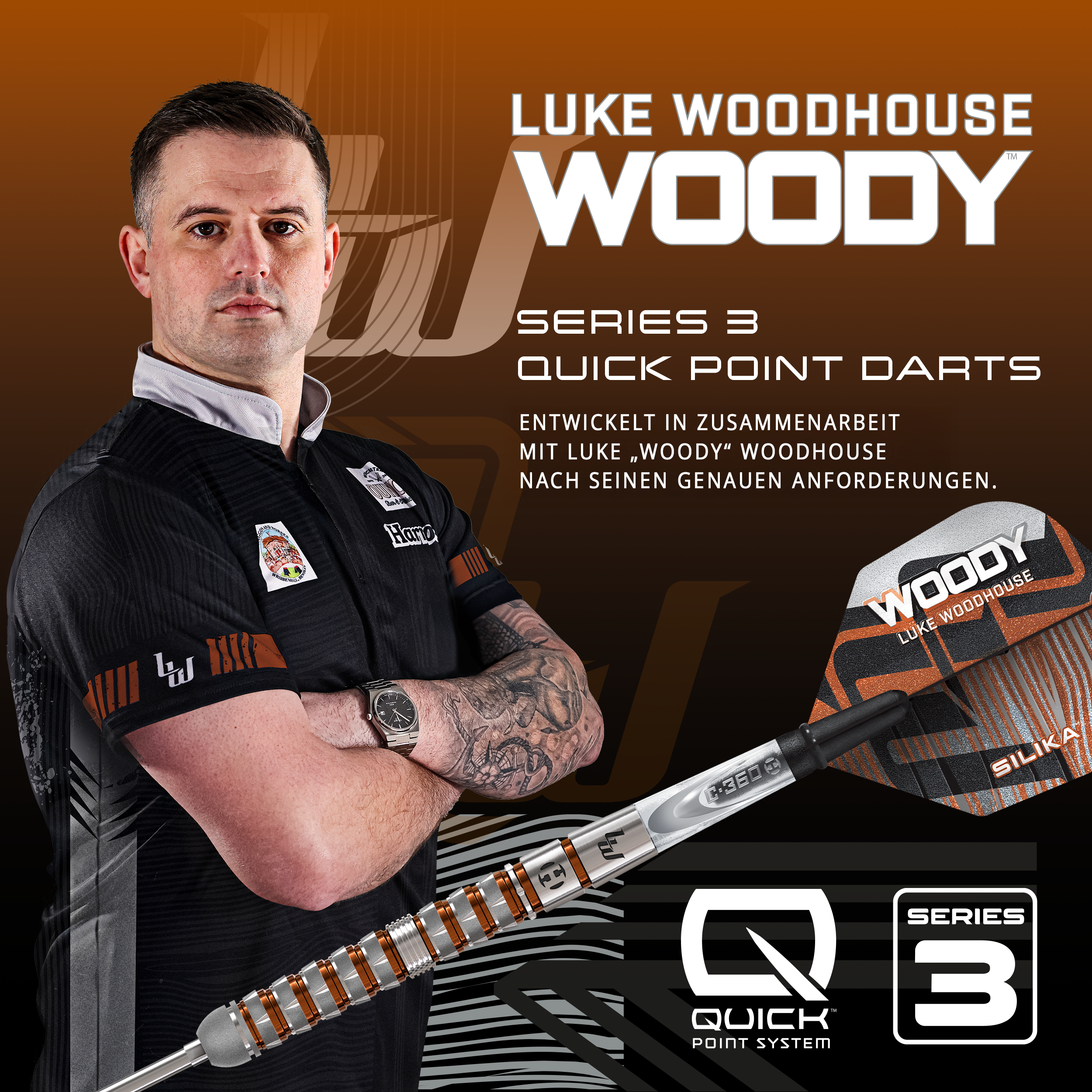 Harrows - Quick Point - Luke Woodhouse GEN 3 - Steeldart Harrows - Quick Point - Luke Woodhouse GEN 3 - Steeldart