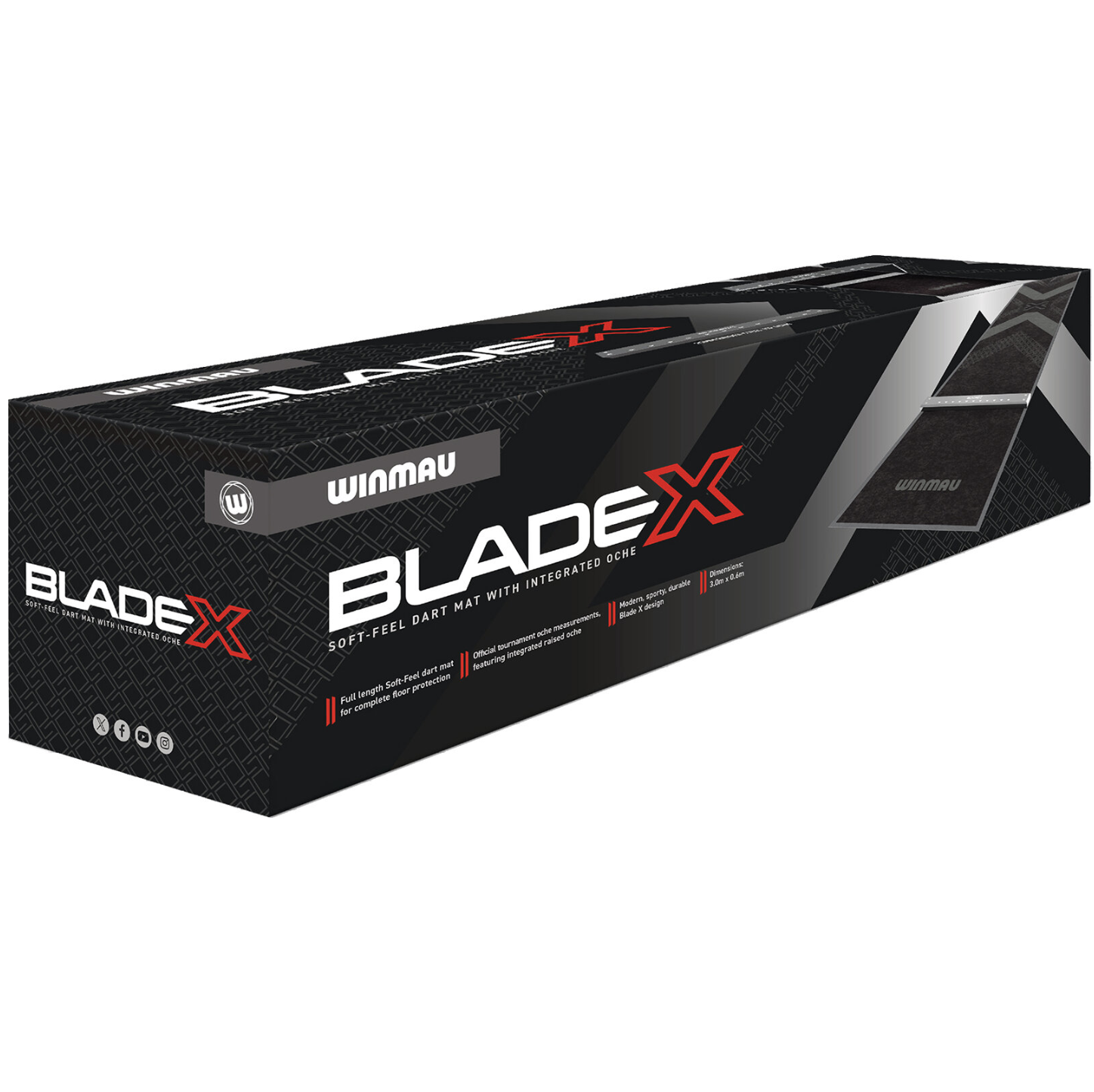 Winmau - BladeX Soft Feel Dartmatte Winmau - BladeX Soft Feel Dartmatte