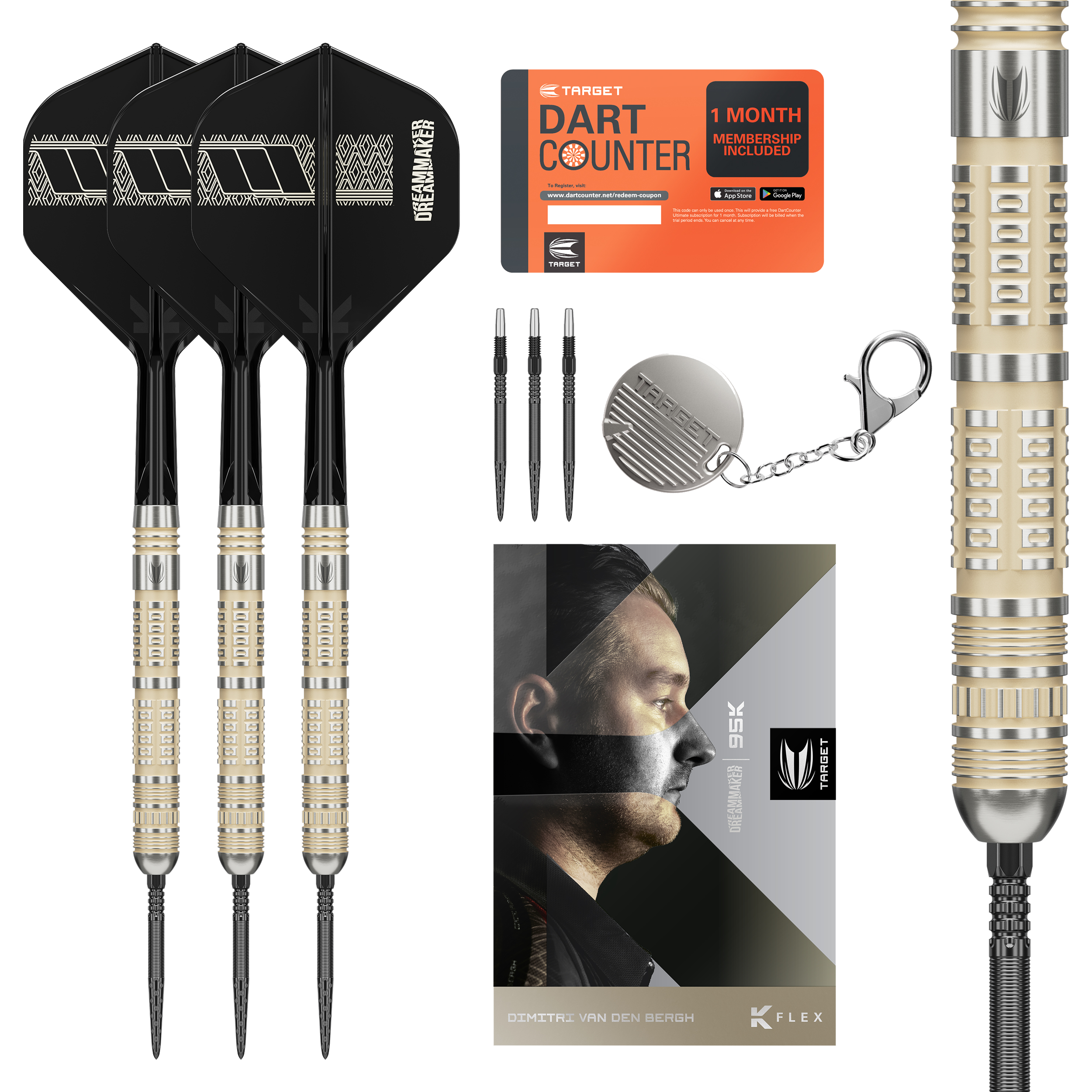 Target - Swiss Point - 95K - Dimitri van den Bergh - Steeldart Target - Swiss Point - 95K - Dimitri van den Bergh - Steeldart