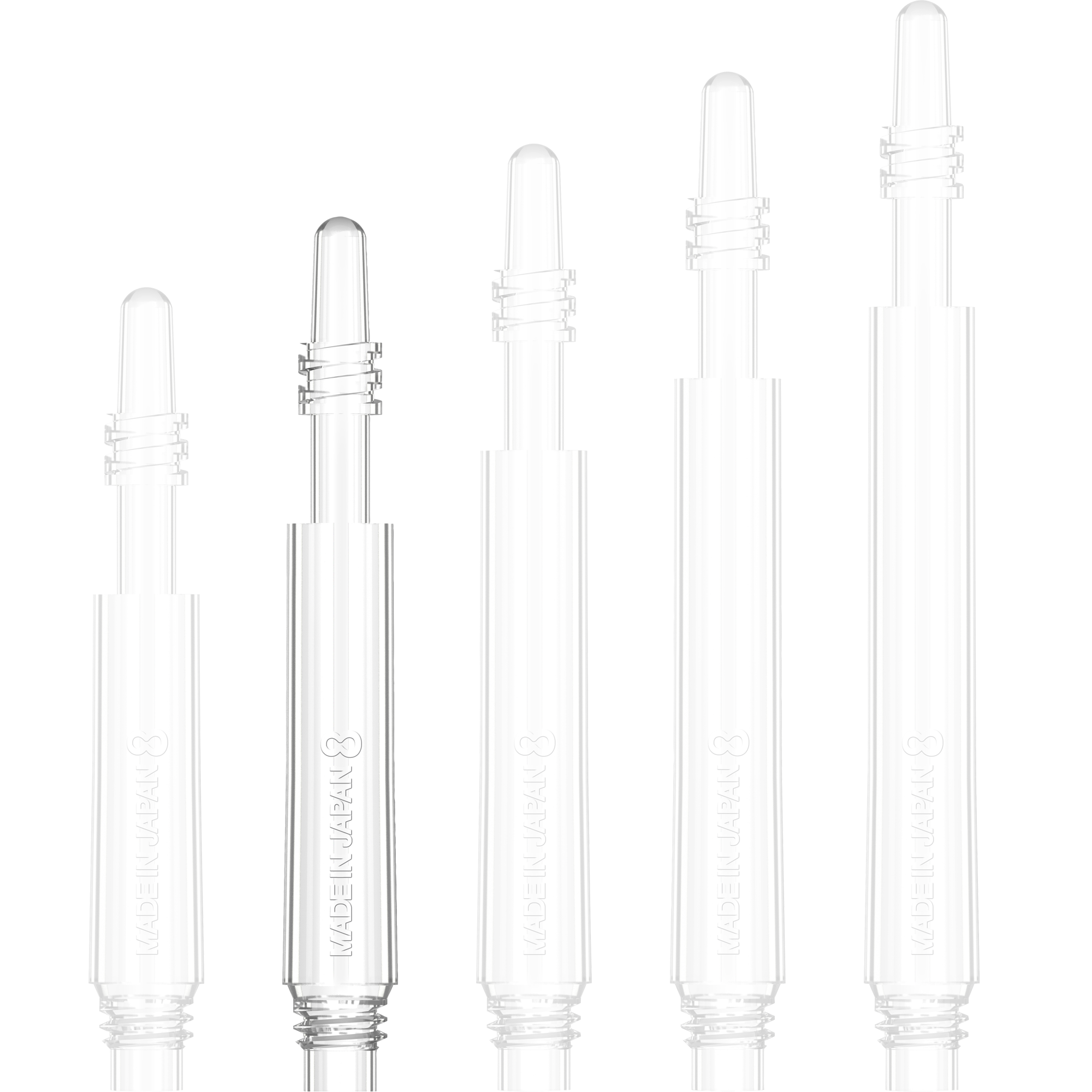 8 Flight - Regular Spin Shaft - Transparent 8 Flight - Regular Spin Shaft - Transparent
