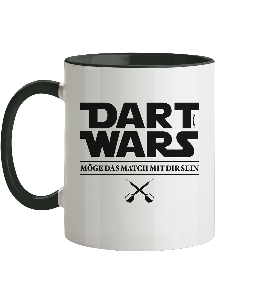 DartSturm - Dart Wars Schwarz - Tasse zweifarbig