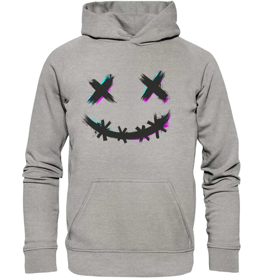 DartSturm - Scary Smile Schwarz - Basic Unisex Hoodie DartSturm - Scary Smile Schwarz - Basic Unisex Hoodie