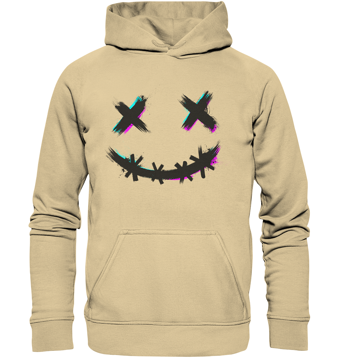 DartSturm - Scary Smile Schwarz - Basic Unisex Hoodie DartSturm - Scary Smile Schwarz - Basic Unisex Hoodie