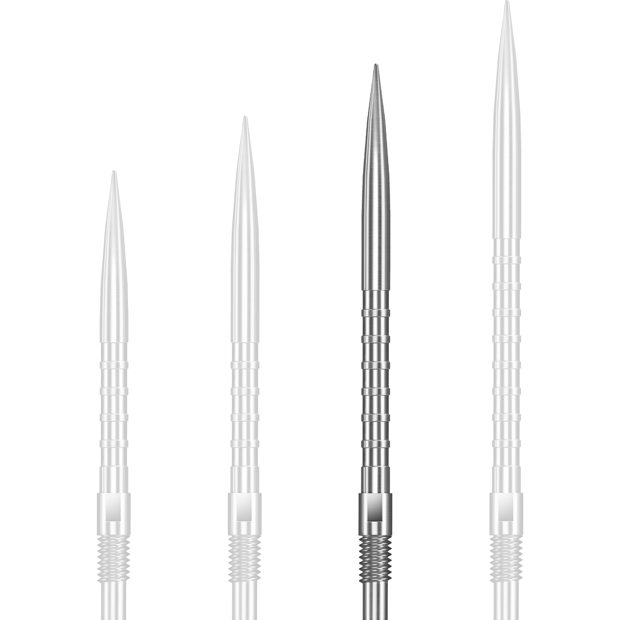 Harrows - Quick Point HM Grip - Silber