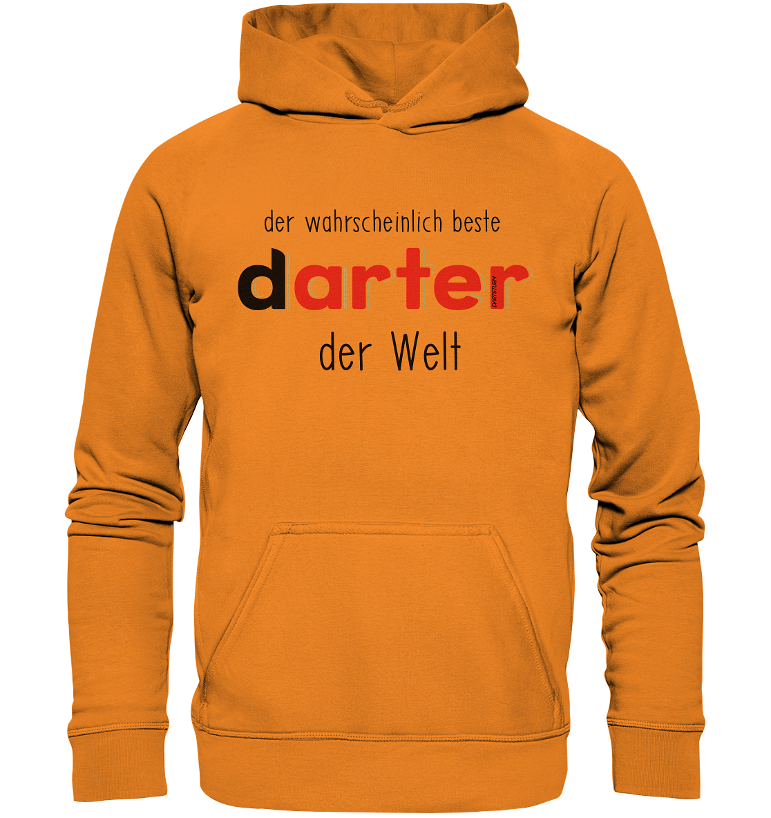 DartSturm - Der wahrscheinlich beste darter der Welt Schwarz - Basic Unisex Hoodie