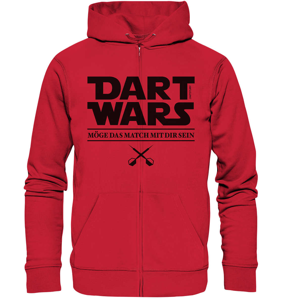 DartSturm - Dart Wars Schwarz - Organic Zipper