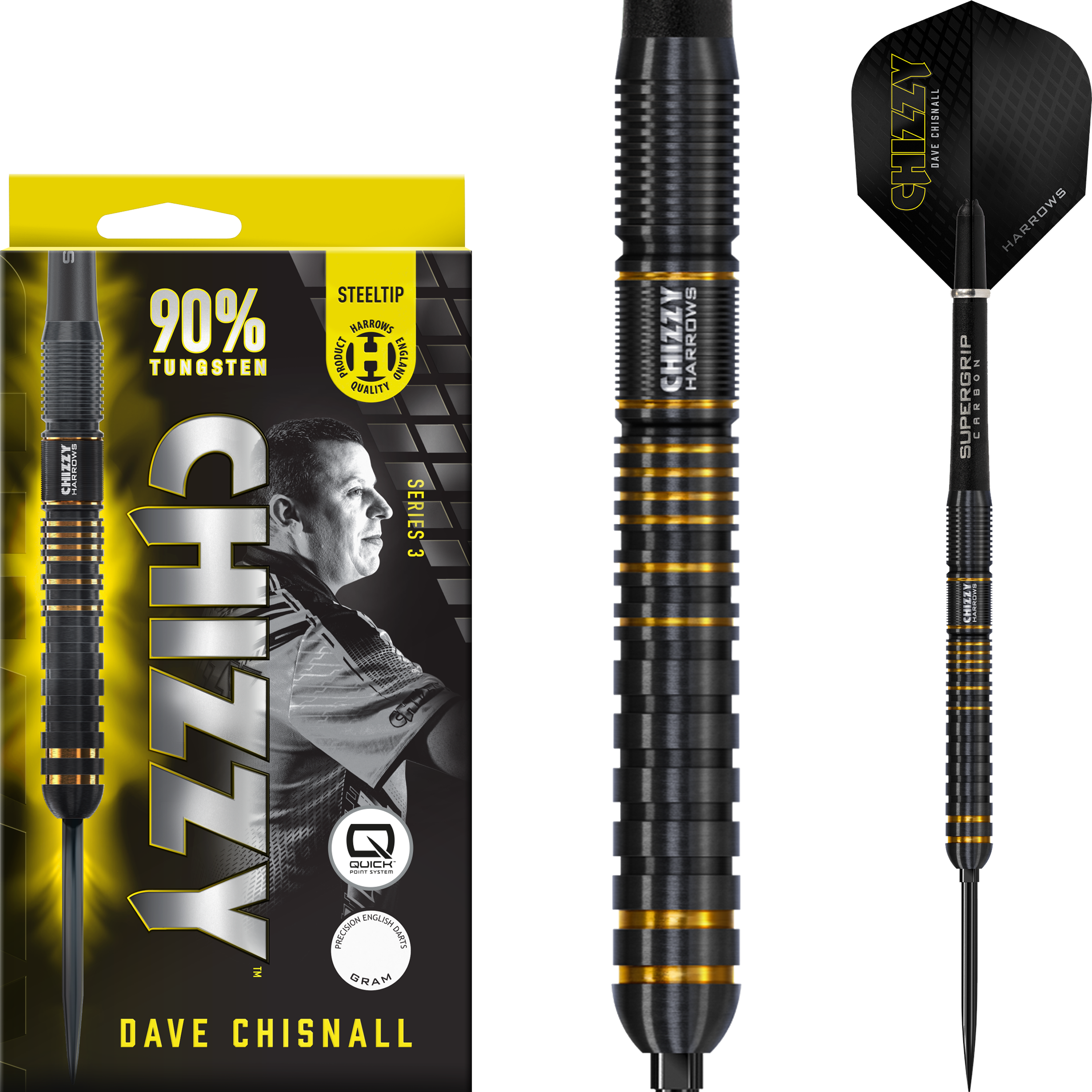 Harrows - Quick Point - Dave Chisnall GEN 3 - Steeldart