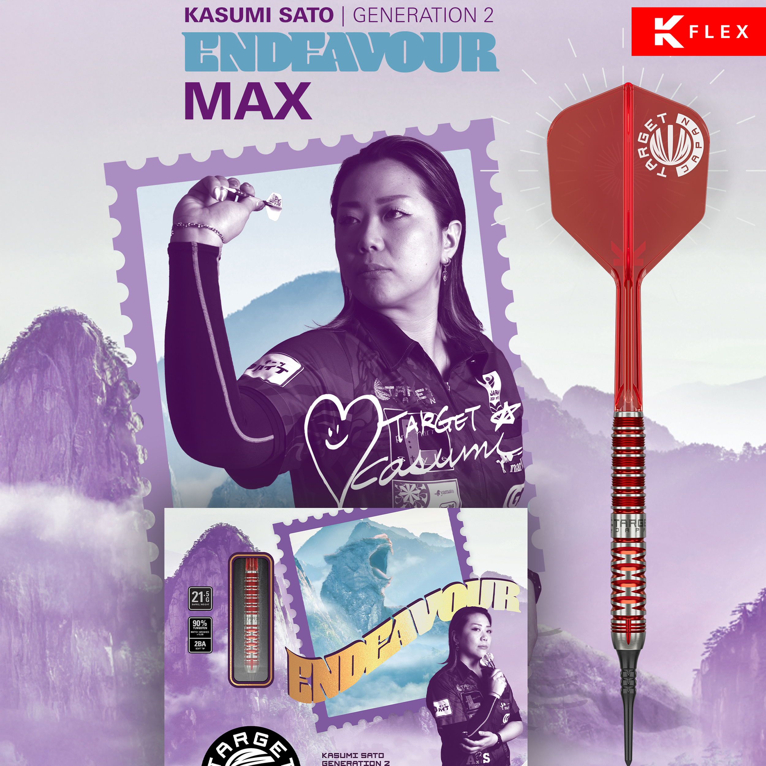 Target Japan - Kasumi Sato GEN 2 MAX - Softdart Target Japan - Kasumi Sato GEN 2 MAX - Softdart