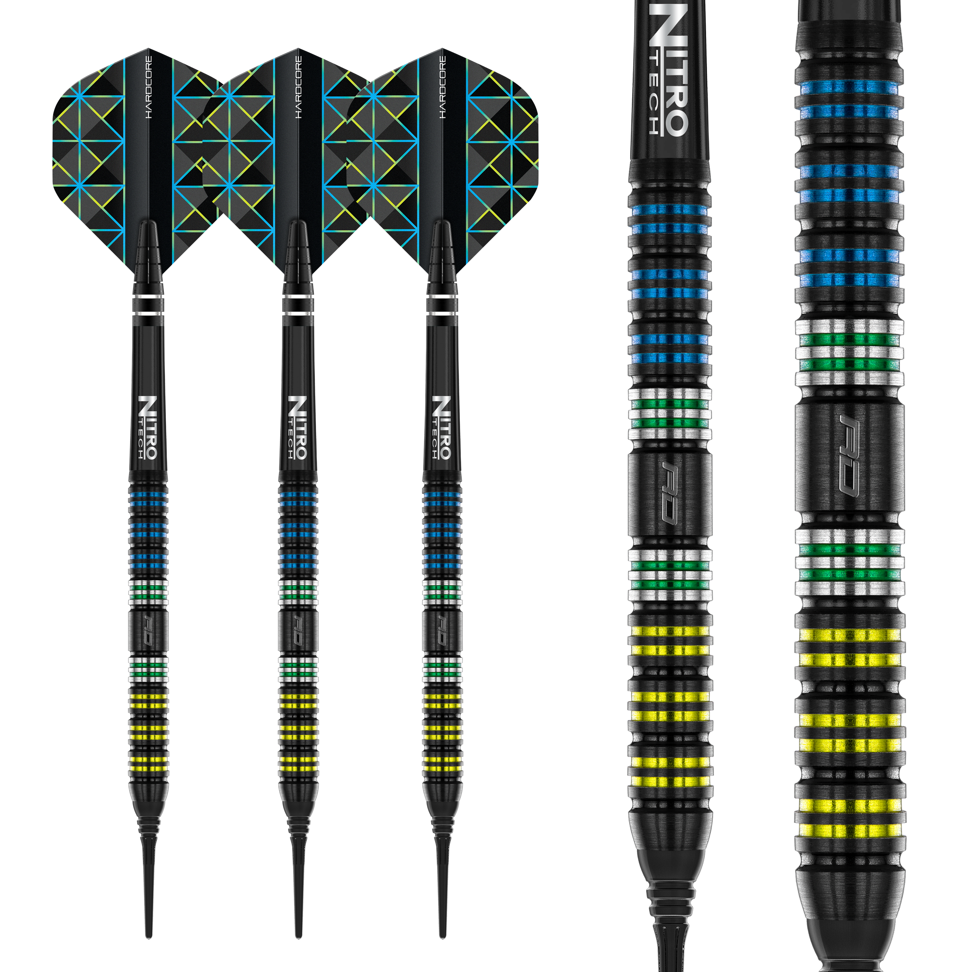 Red Dragon - Dragonfly Black 95 Parallel - Softdart Red Dragon - Dragonfly Black 95 Parallel - Softdart