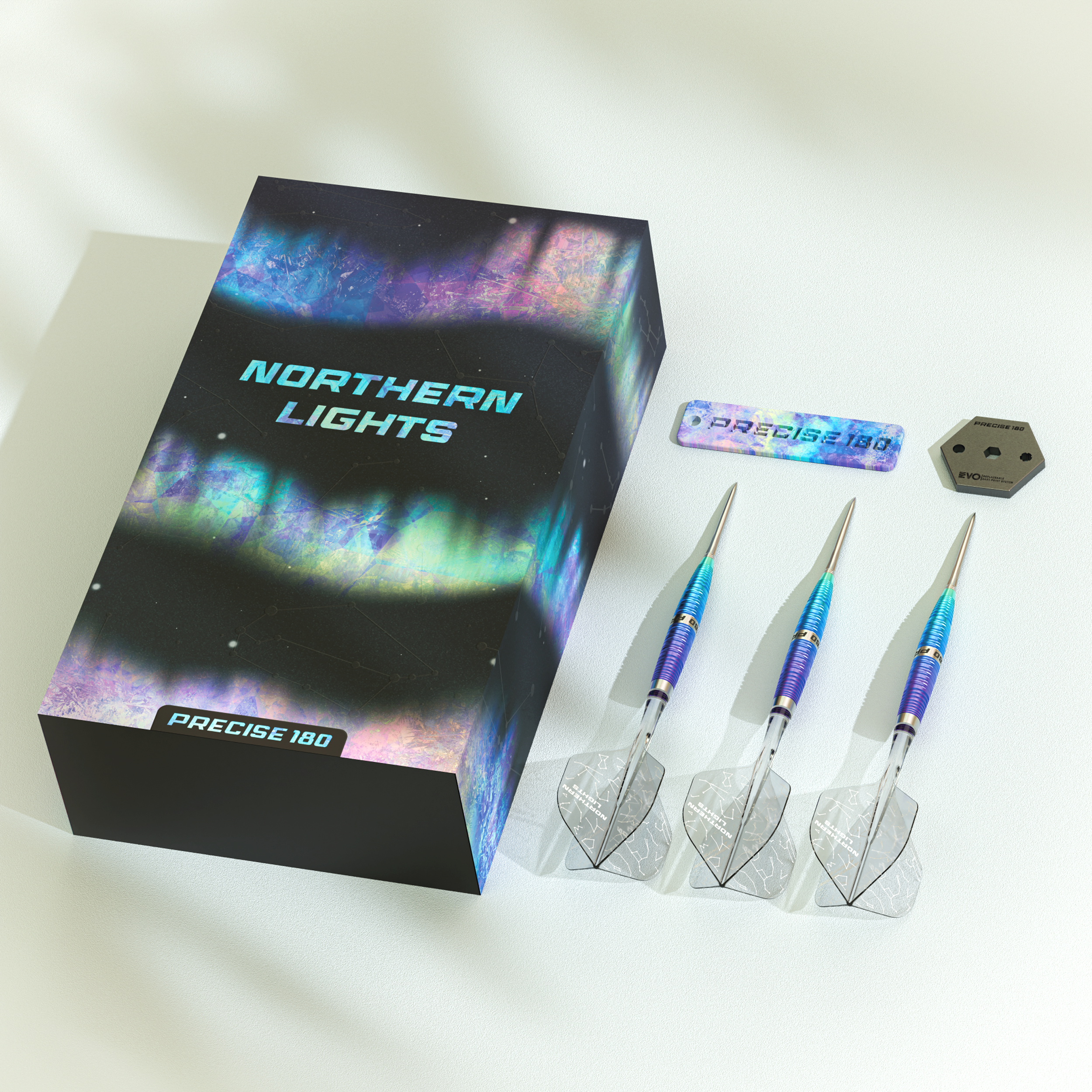 Precise180 - EVO - Northern Lights - Steeldart