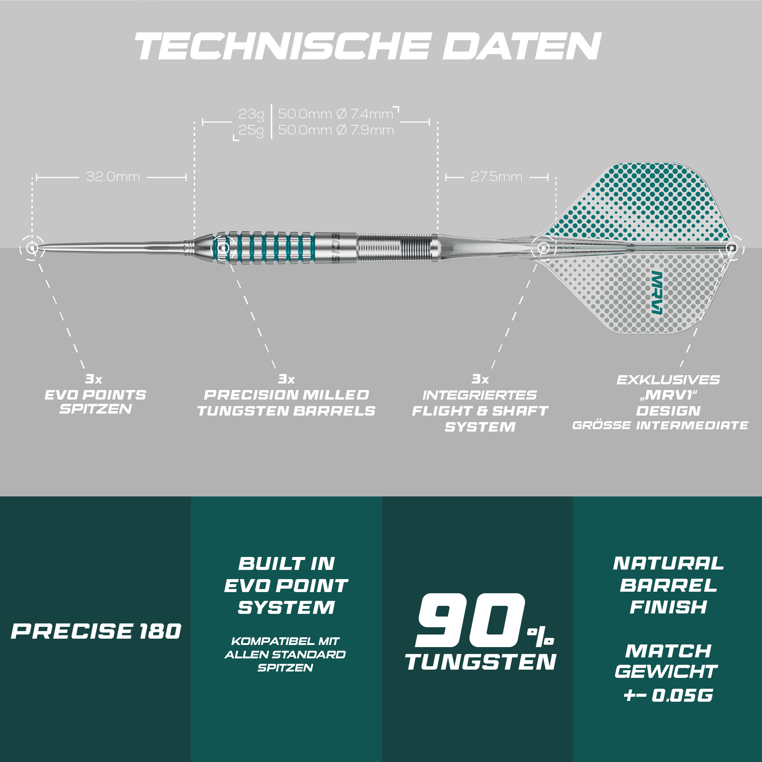 Precise180 - EVO - MRV1 - Steeldart Precise180 - EVO - MRV1 - Steeldart