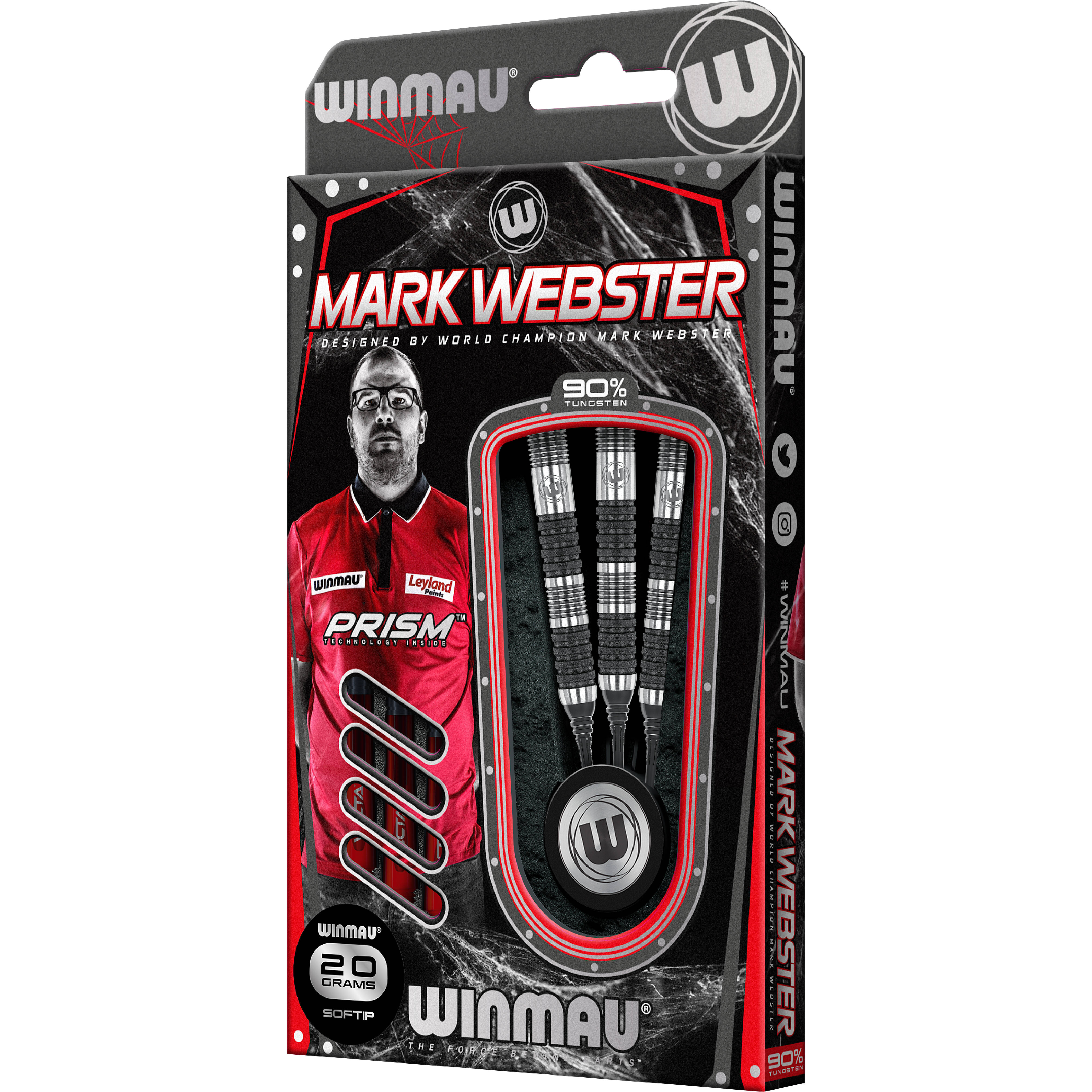 Winmau-Mark-Webster-Diamond-Softdart-Verpackung Winmau - Mark Webster Diamond - Softdart