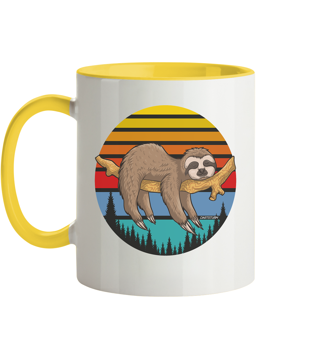 DartSturm - Lazy Sloth - Tasse zweifarbig DartSturm - Lazy Sloth - Tasse zweifarbig