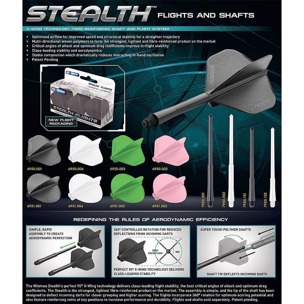 Winmau-Stealth-System-Banner Winmau - Stealth Shaft - Weiß