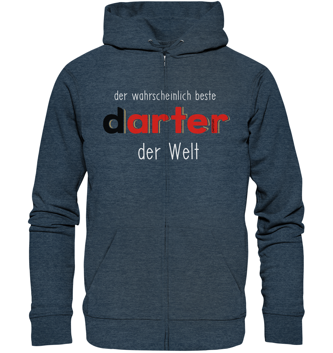 DartSturm - Der wahrscheinlich beste darter der Welt Weiß - Organic Zipper DartSturm - Der wahrscheinlich beste darter der Welt Weiß - Organic Zipper