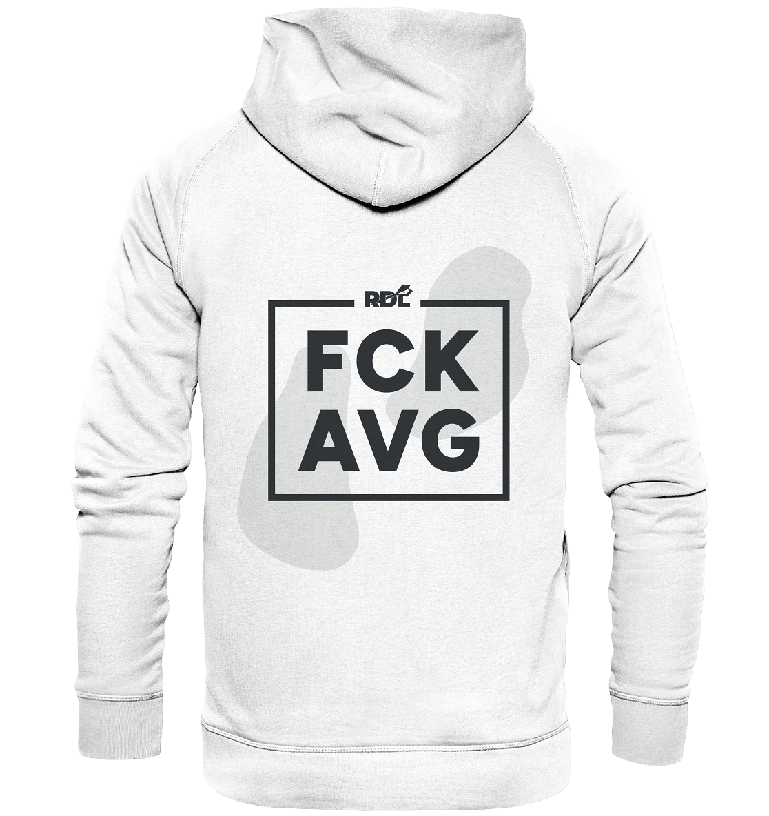 DartSturm - RDL FCK AVG Back Schwarz - Basic Unisex Hoodie