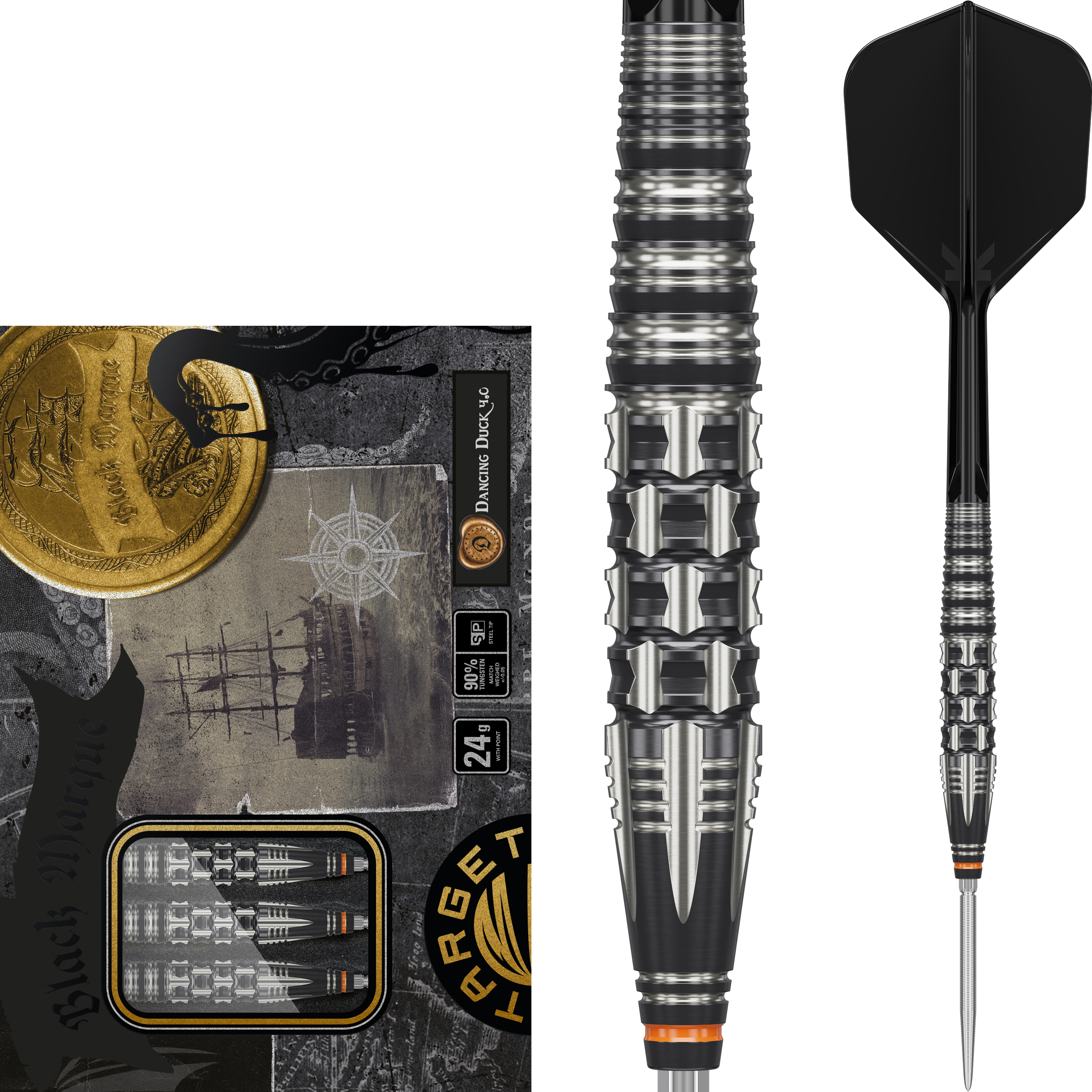 Target Japan - Swiss Point - Black Marque Dancing Duck 4.0 - Steeldart Target Japan - Swiss Point - Black Marque Dancing Duck 4.0 - Steeldart