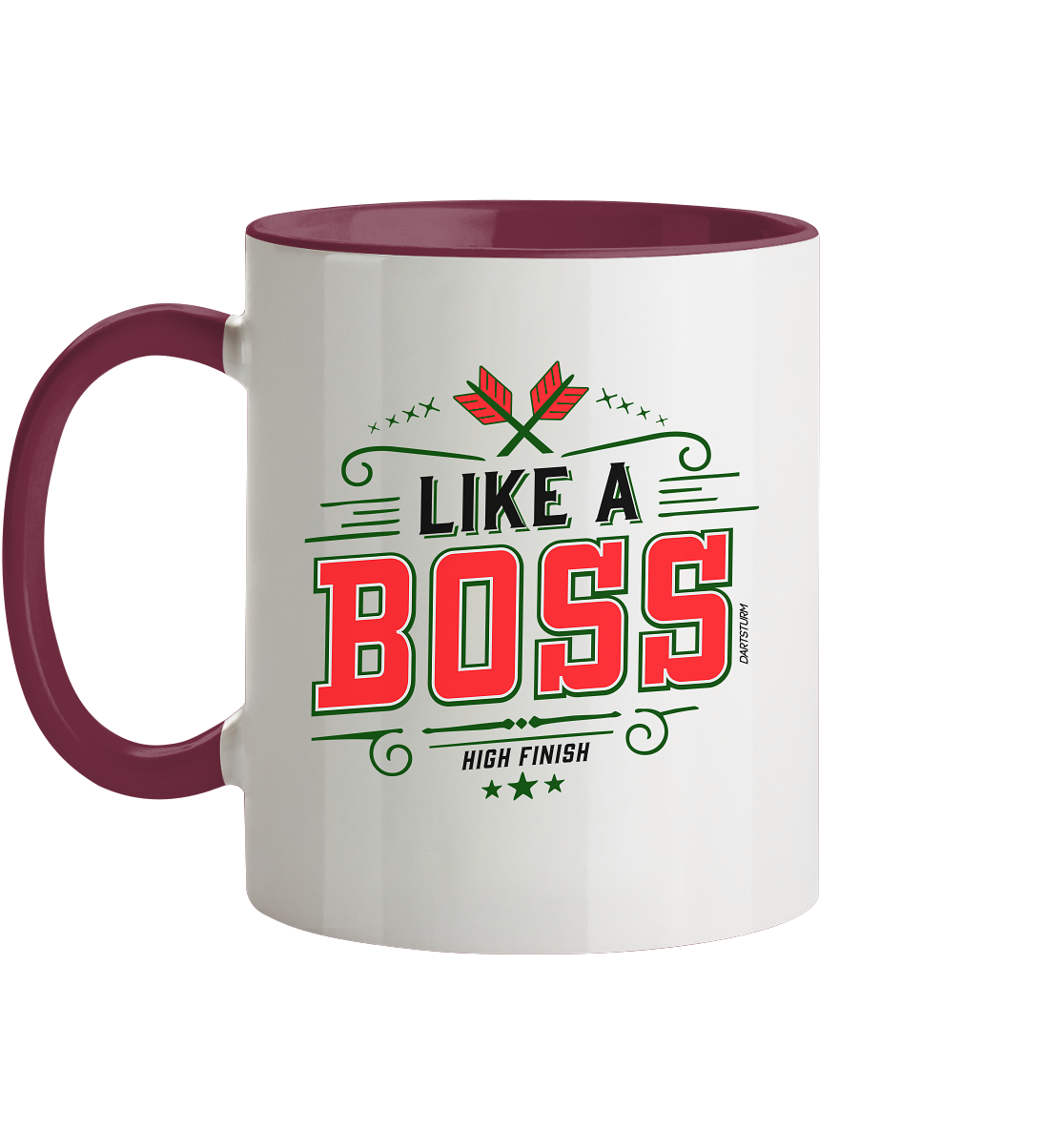 DartSturm - Like a Boss Red - Tasse zweifarbig