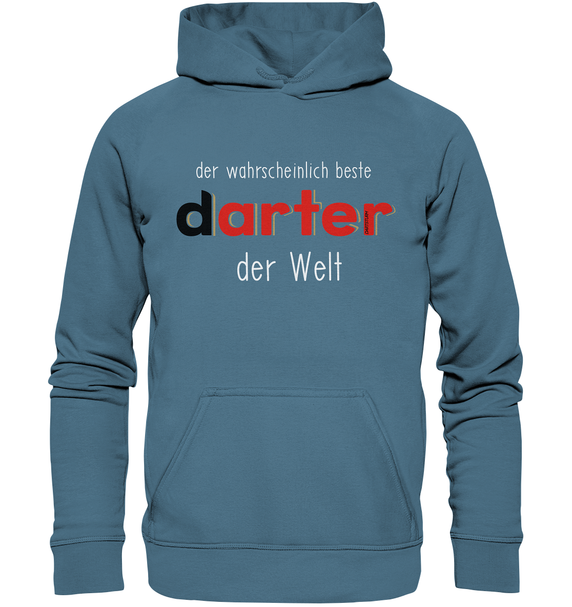 DartSturm - Der wahrscheinlich beste darter der Welt Weiß - Basic Unisex Hoodie