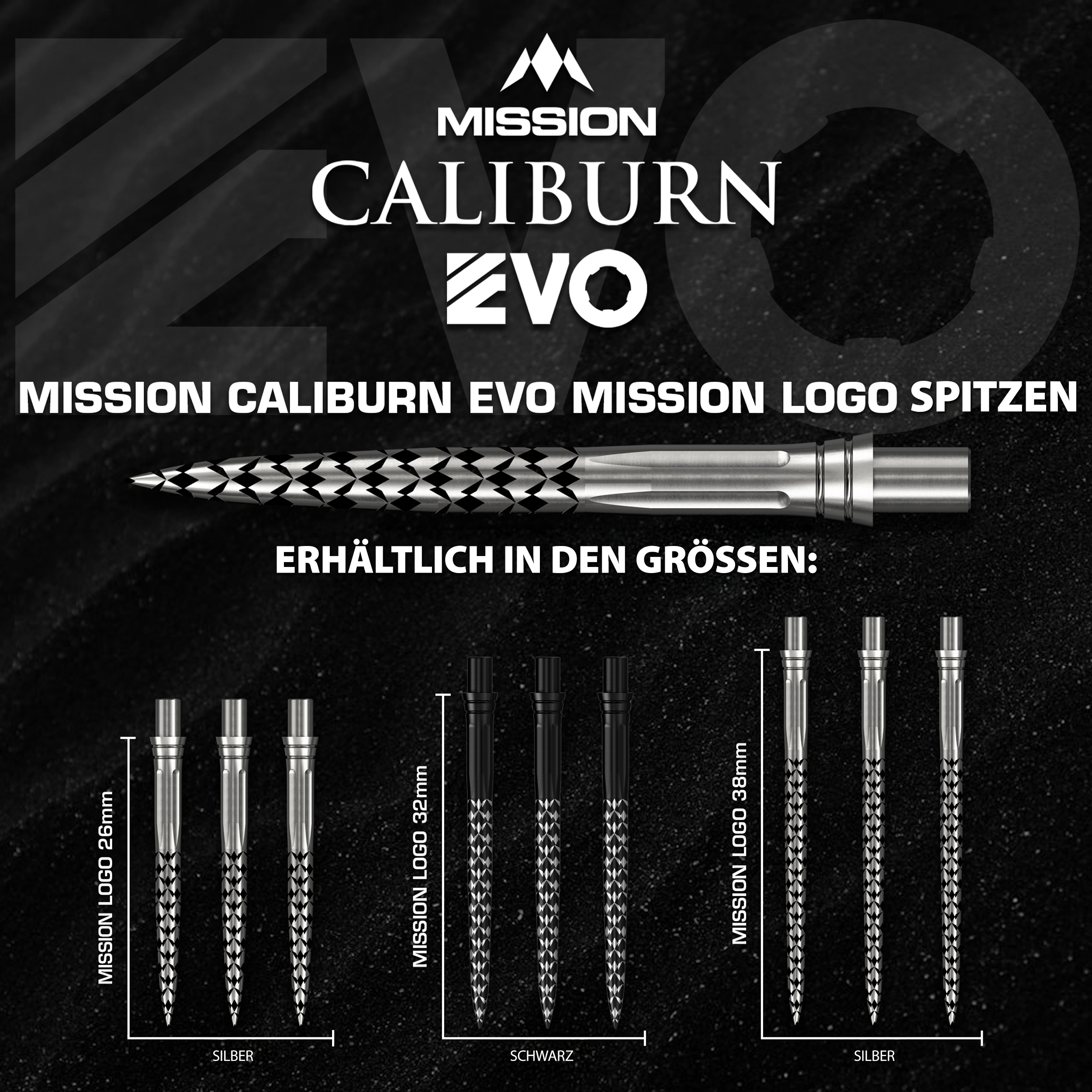 Mission - Caliburn - EVO Mission Logo - Silber Mission - Caliburn - EVO Mission Logo - Silber