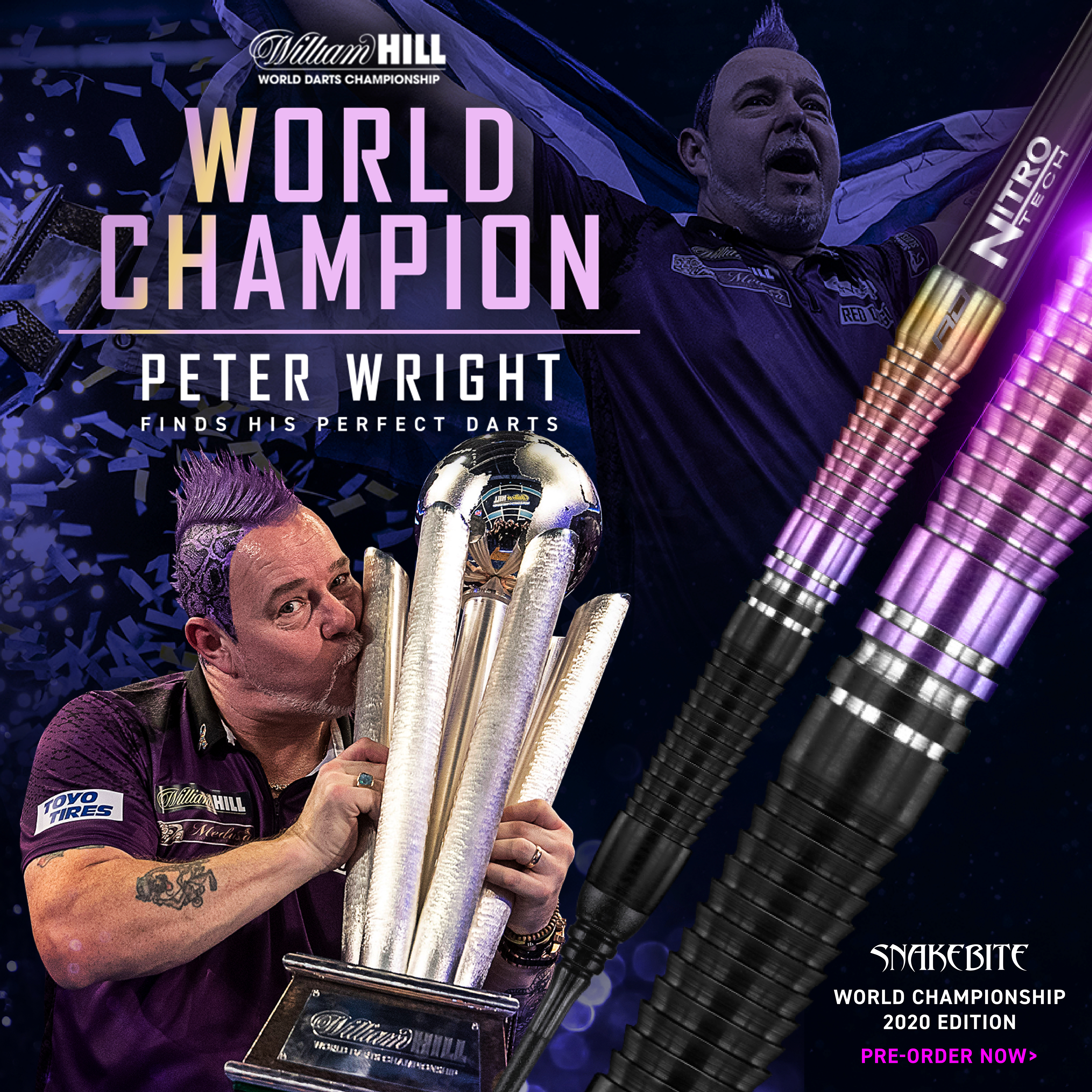 Red Dragon - Peter Wright World Champion 2020 - Softdart