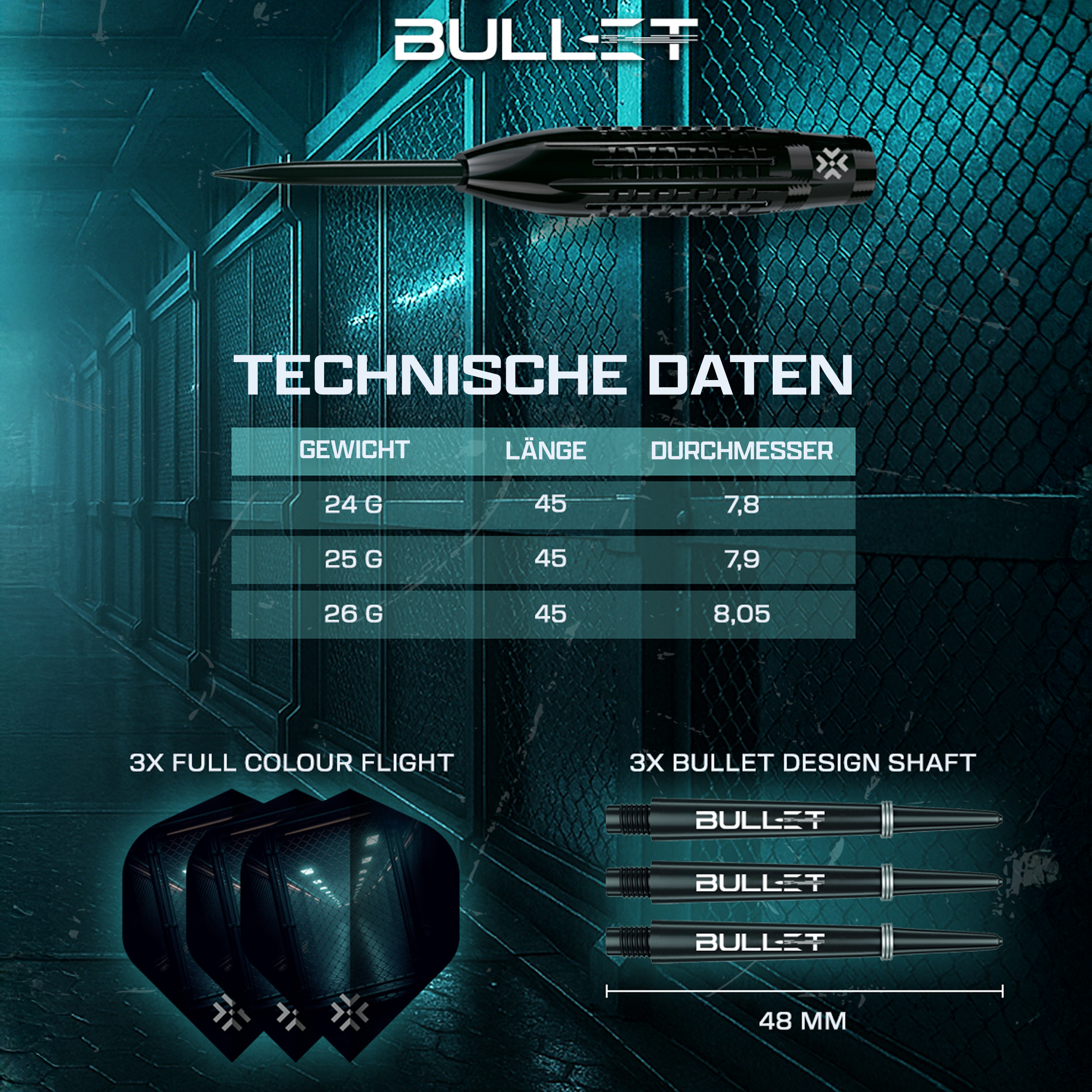 Bullet - Cage - Steeldart