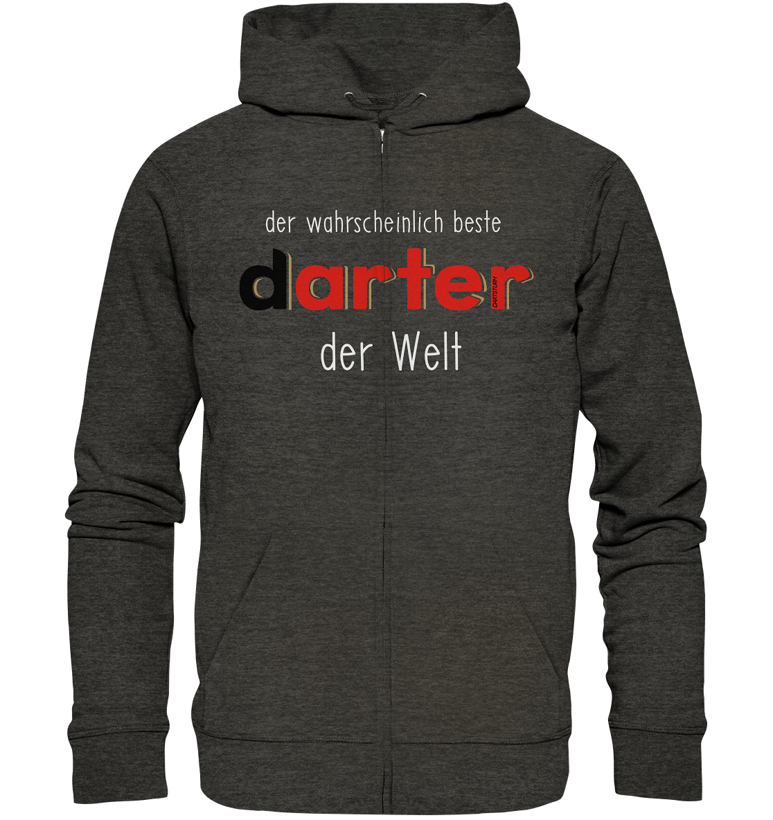 DartSturm - Der wahrscheinlich beste darter der Welt Weiß - Organic Zipper DartSturm - Der wahrscheinlich beste darter der Welt Weiß - Organic Zipper