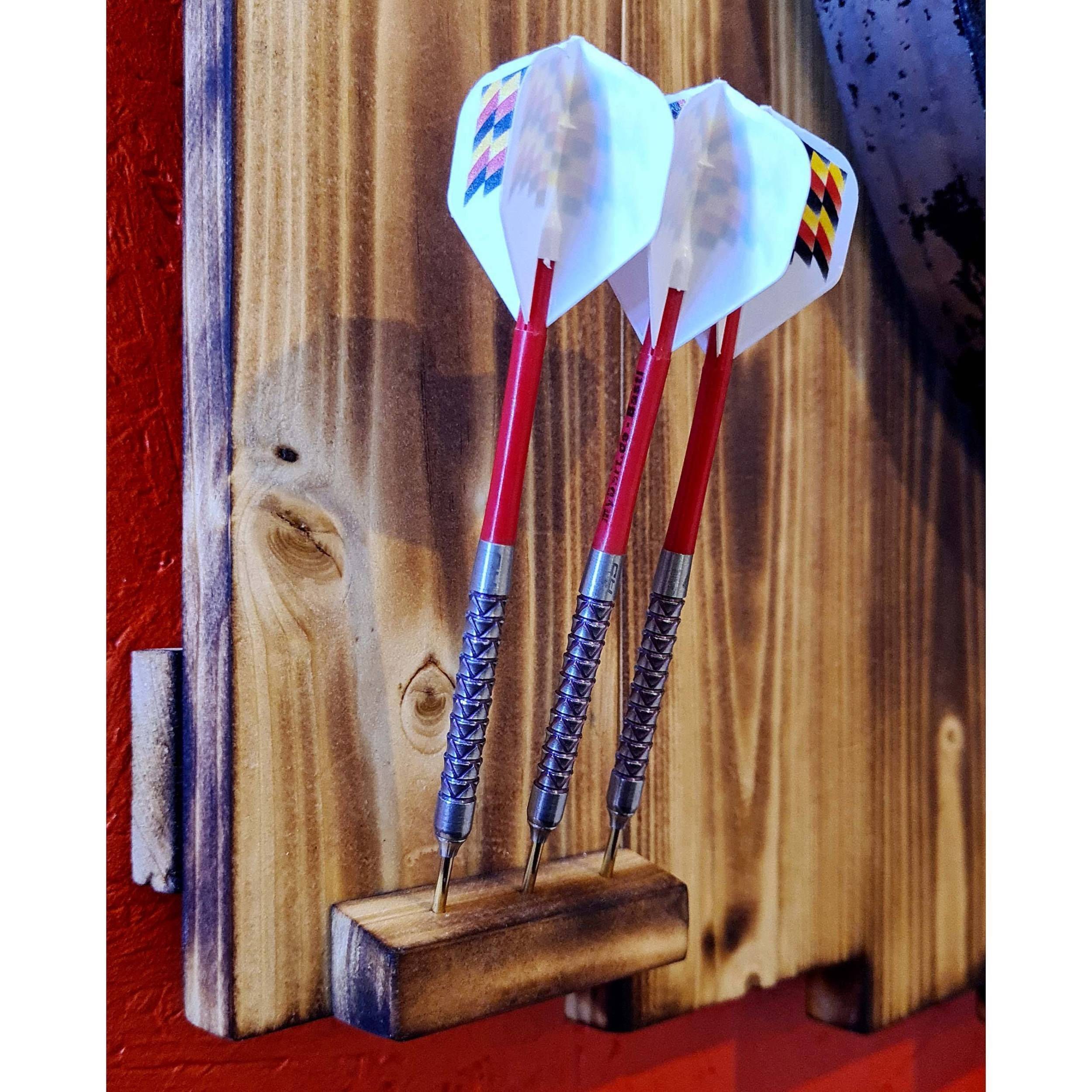 DartSturm-de-Dartboard-Backboard-Holz-Dartstander-mit-Darts DartSturm - Dartboard Backboard Holz