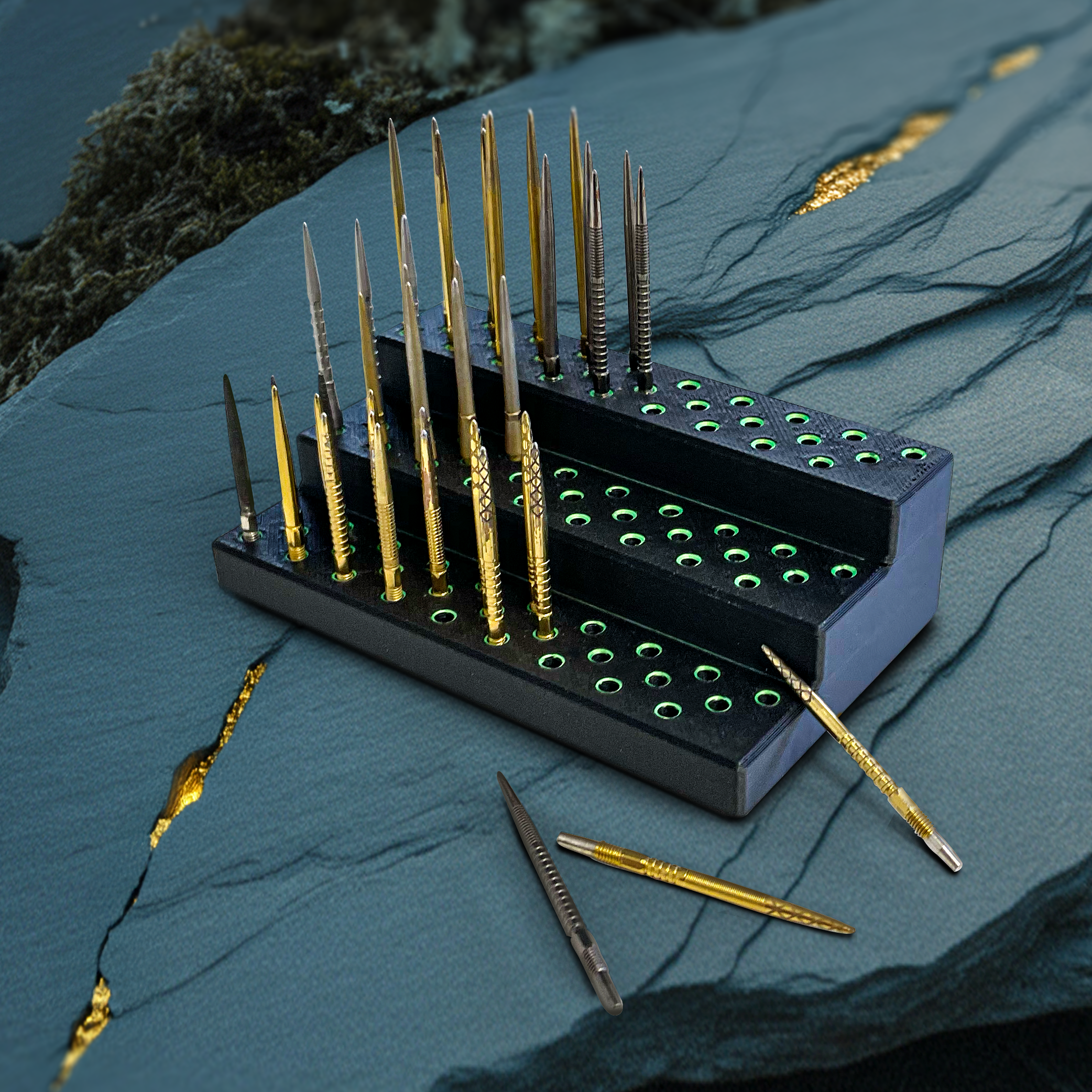 DartSturm - 3D Stair Dartpointständer - 81-Fach