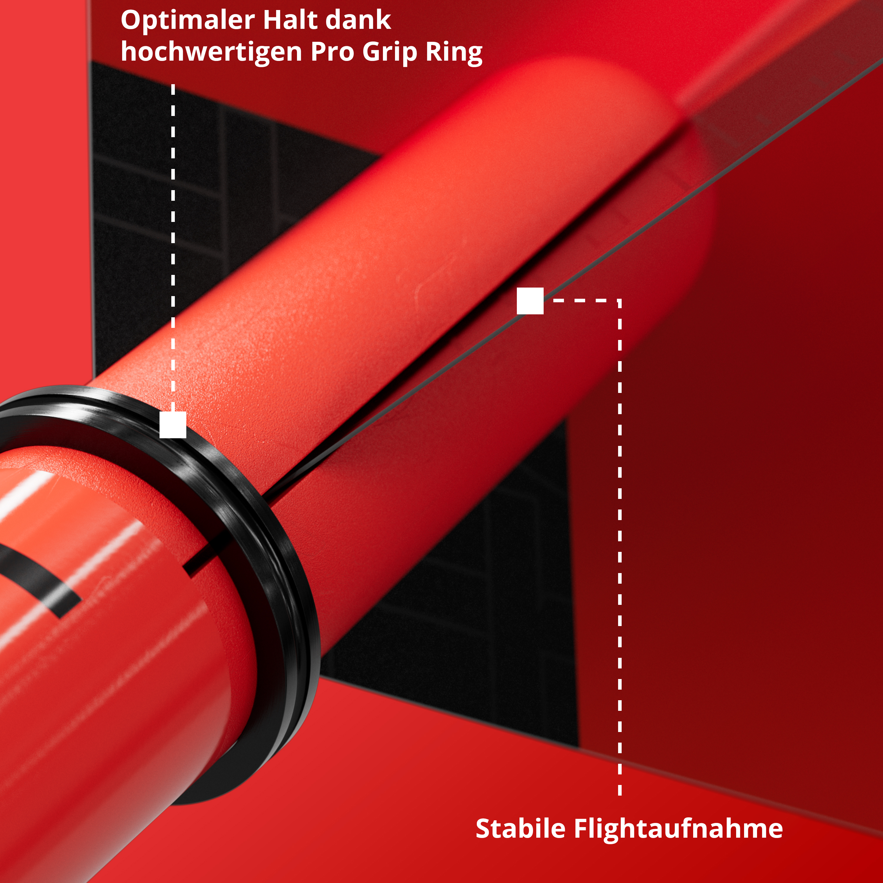 Target - Pro Grip Tag Shaft 3er Set - Rot Target - Pro Grip Tag Shaft 3er Set - Rot