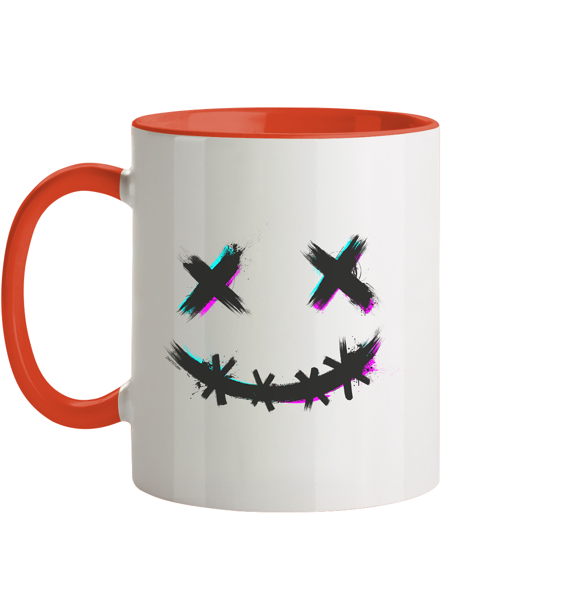 DartSturm - Scary Smile Schwarz - Tasse zweifarbig DartSturm - Scary Smile Schwarz - Tasse zweifarbig