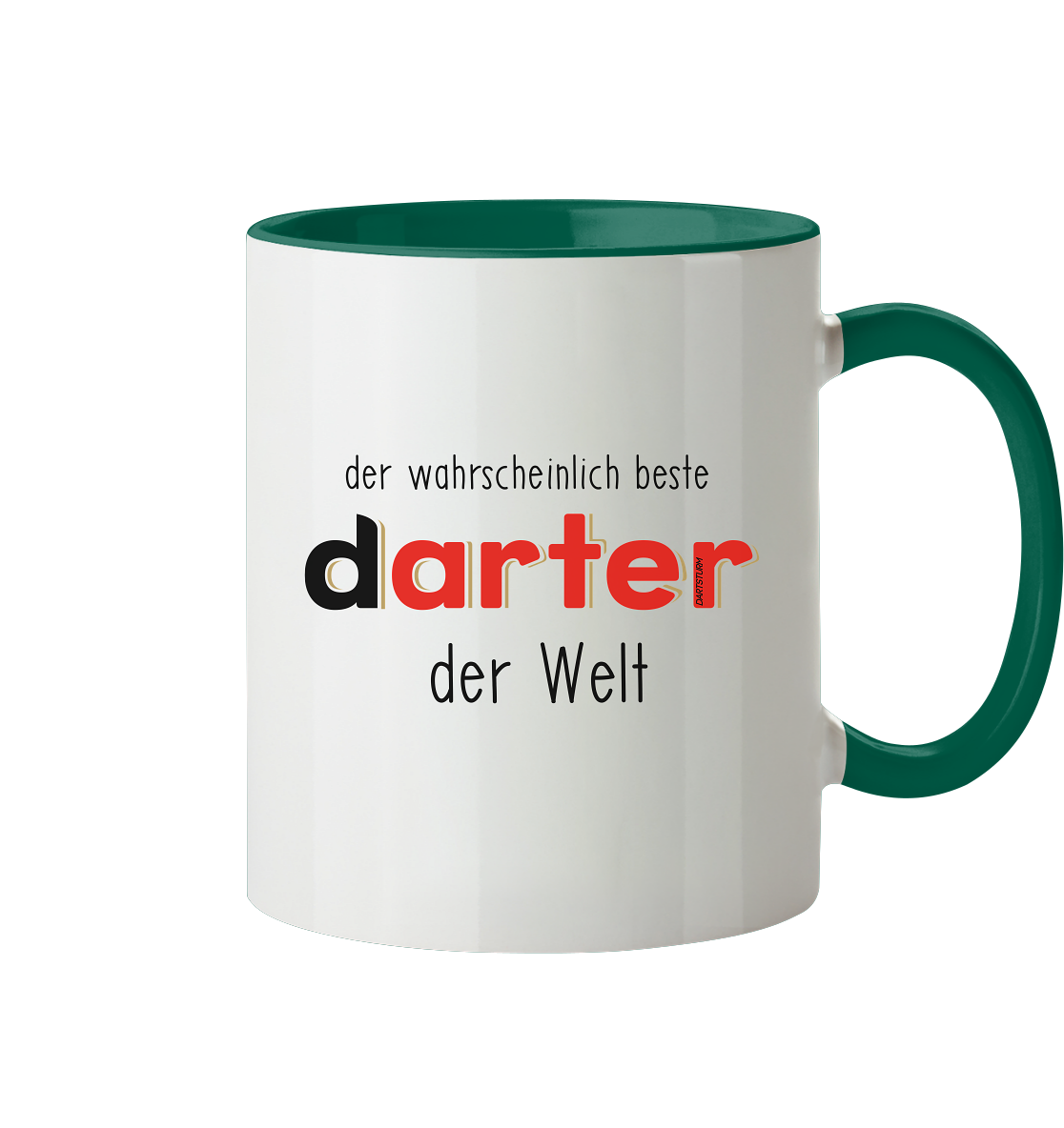 DartSturm - Der wahrscheinlich beste darter der Welt Schwarz - Tasse zweifarbig