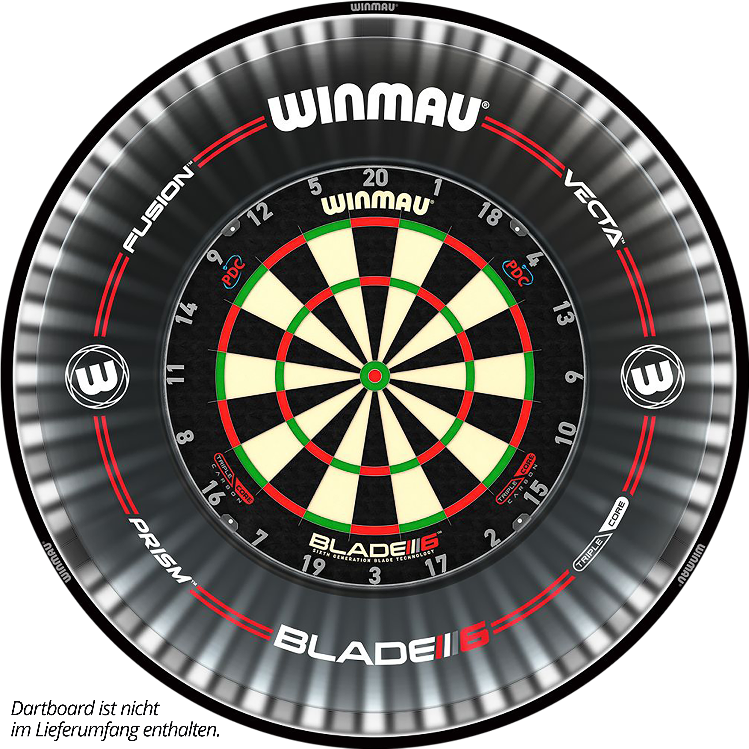 Winmau - Plasma LED Dartboardbeleuchtung Surround Bundle