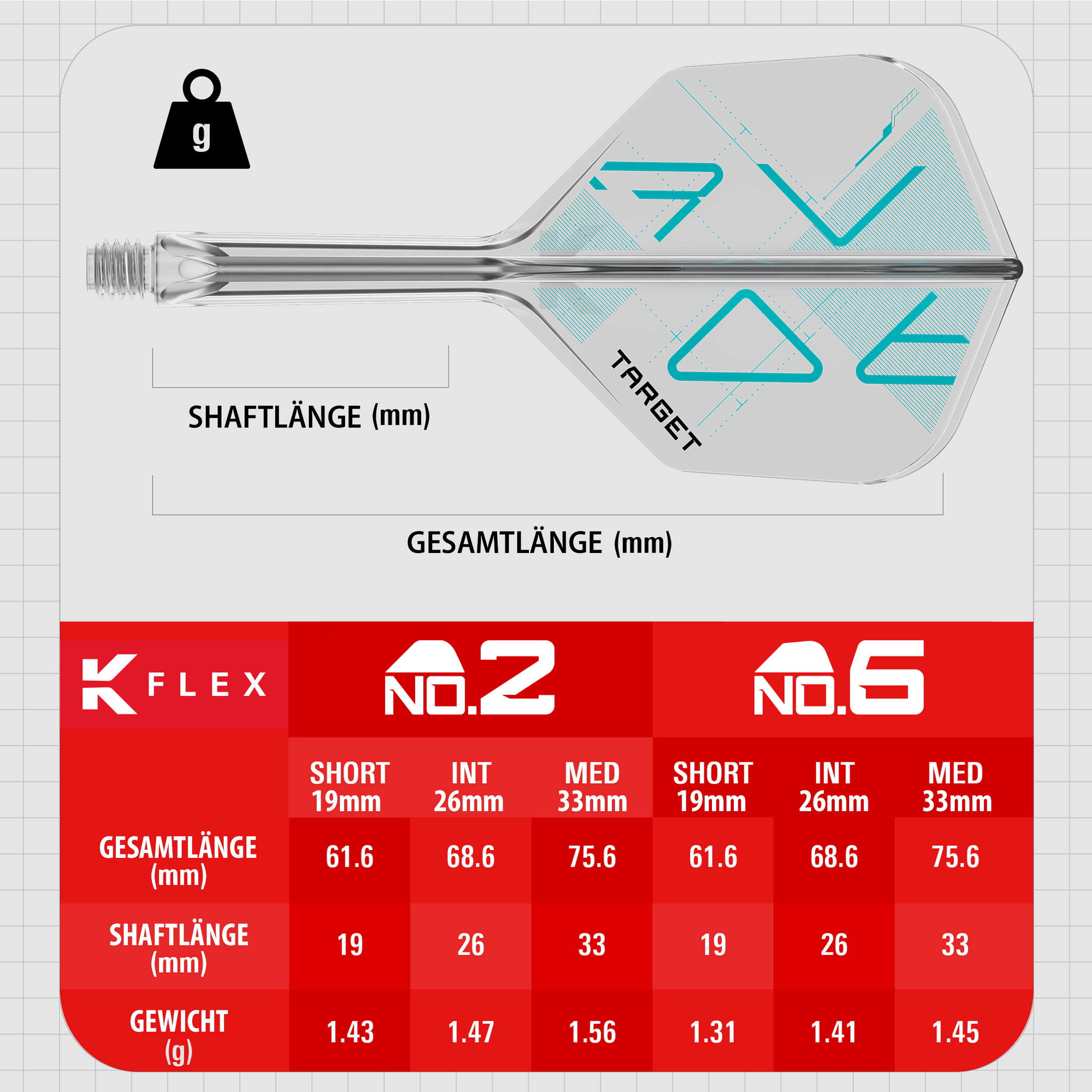 Target - K-Flex Flightsystem Rove - No6 Target - K-Flex Flightsystem Rove - No6