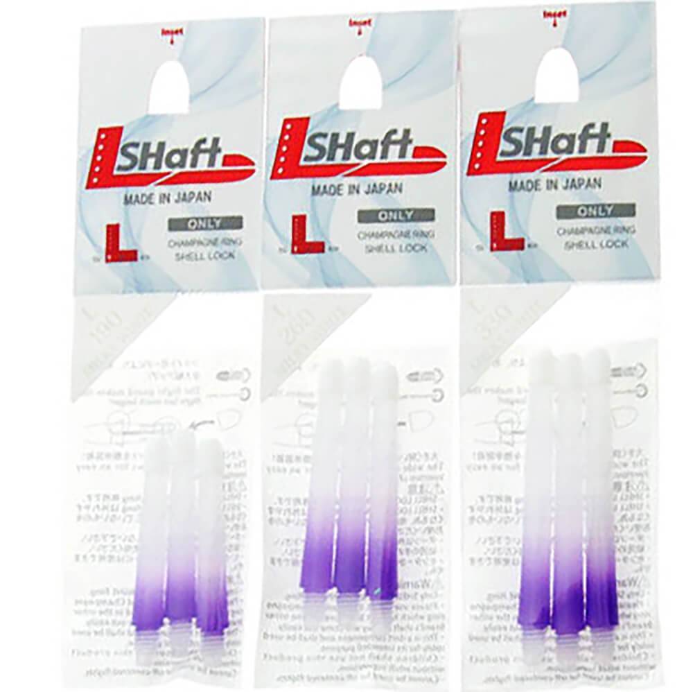 L-Style-L-Shaft-Lock-Straight-TwoTone-Weiss-Klar-Lila-Verpackung L-Style - L-Shaft Lock Straight TwoTone - Weiß Klar Lila
