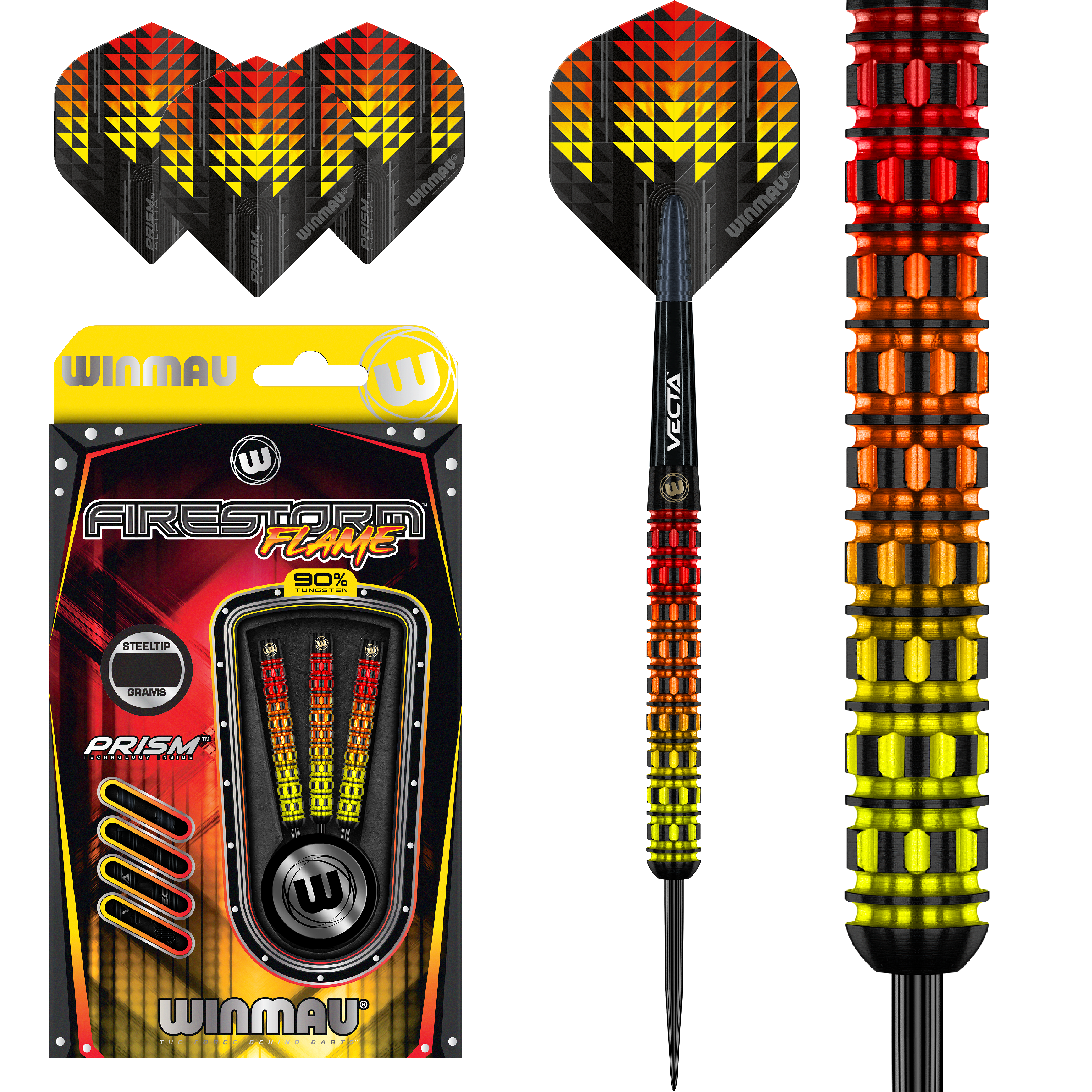 Winmau - Firestorm Flame Typ B - Steeldart Winmau - Firestorm Flame Typ B - Steeldart
