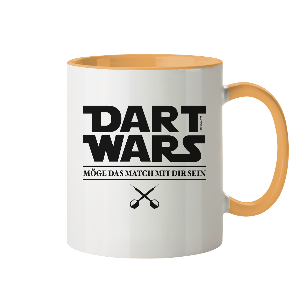 DartSturm - Dart Wars Schwarz - Tasse zweifarbig