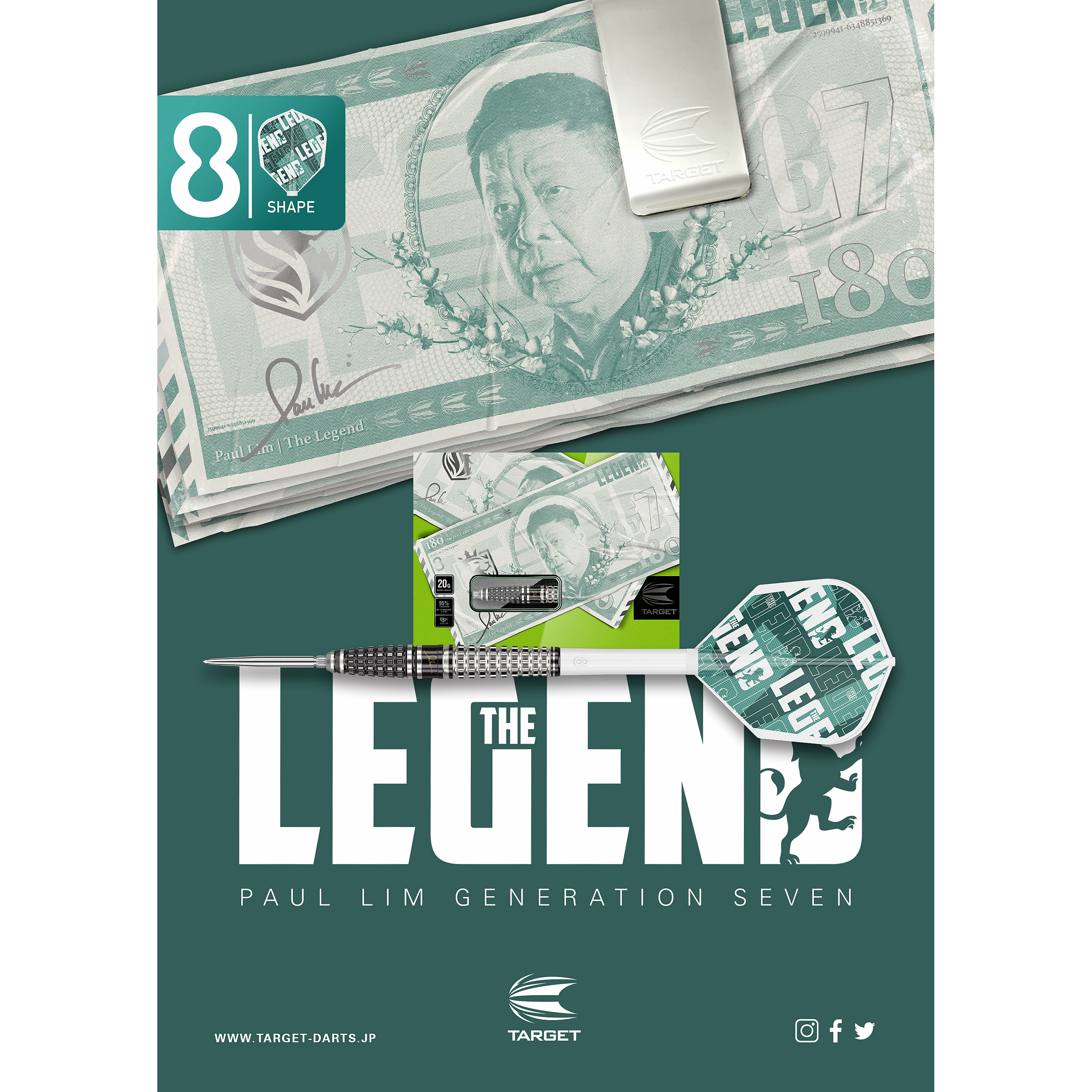 Target Japan - Swiss Point - Paul Lim GEN 7 - Steeldart Target Japan - Swiss Point - Paul Lim GEN 7 - Steeldart
