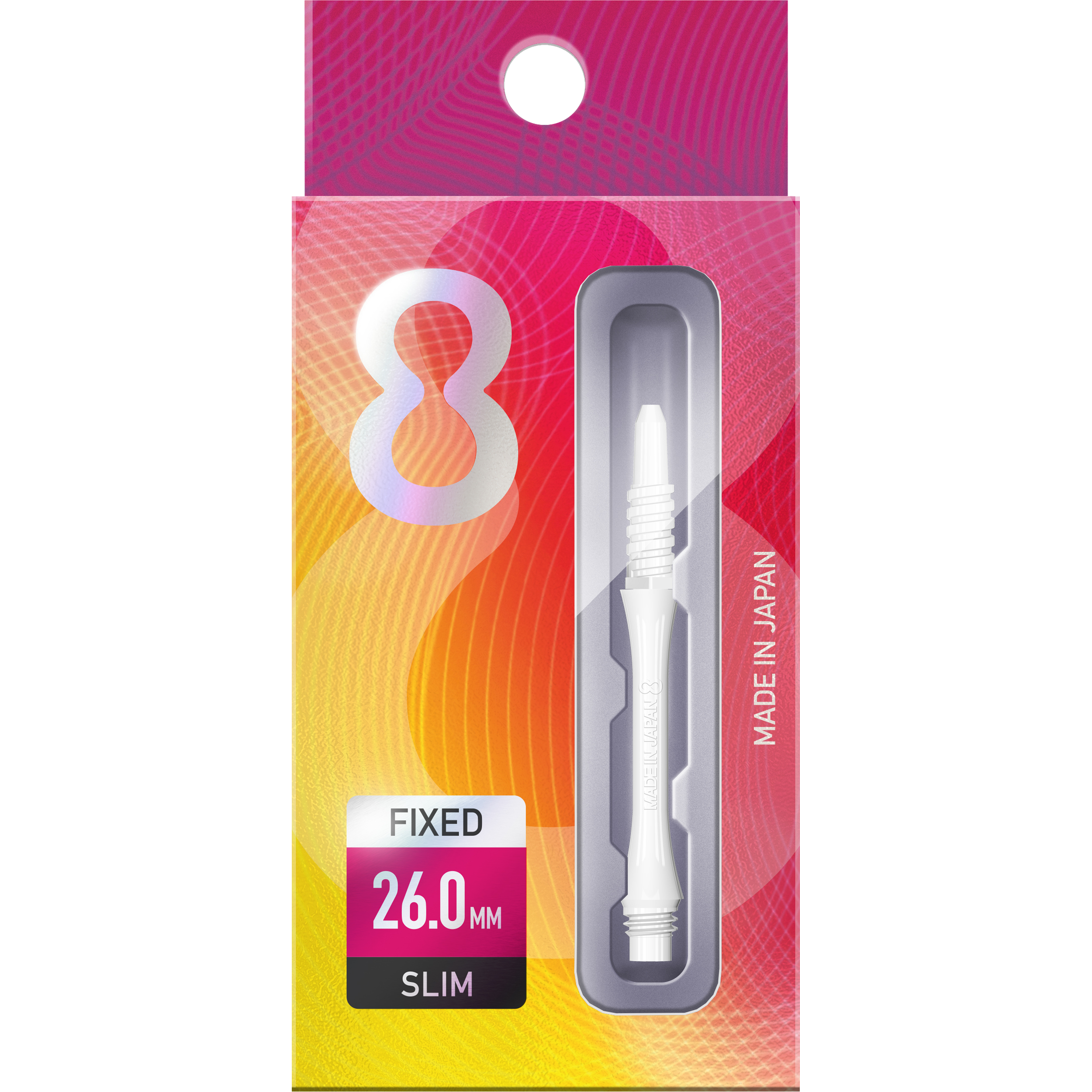 8 Flight - Slim Fixed Shaft - Weiß 8 Flight - Slim Fixed Shaft - Weiß