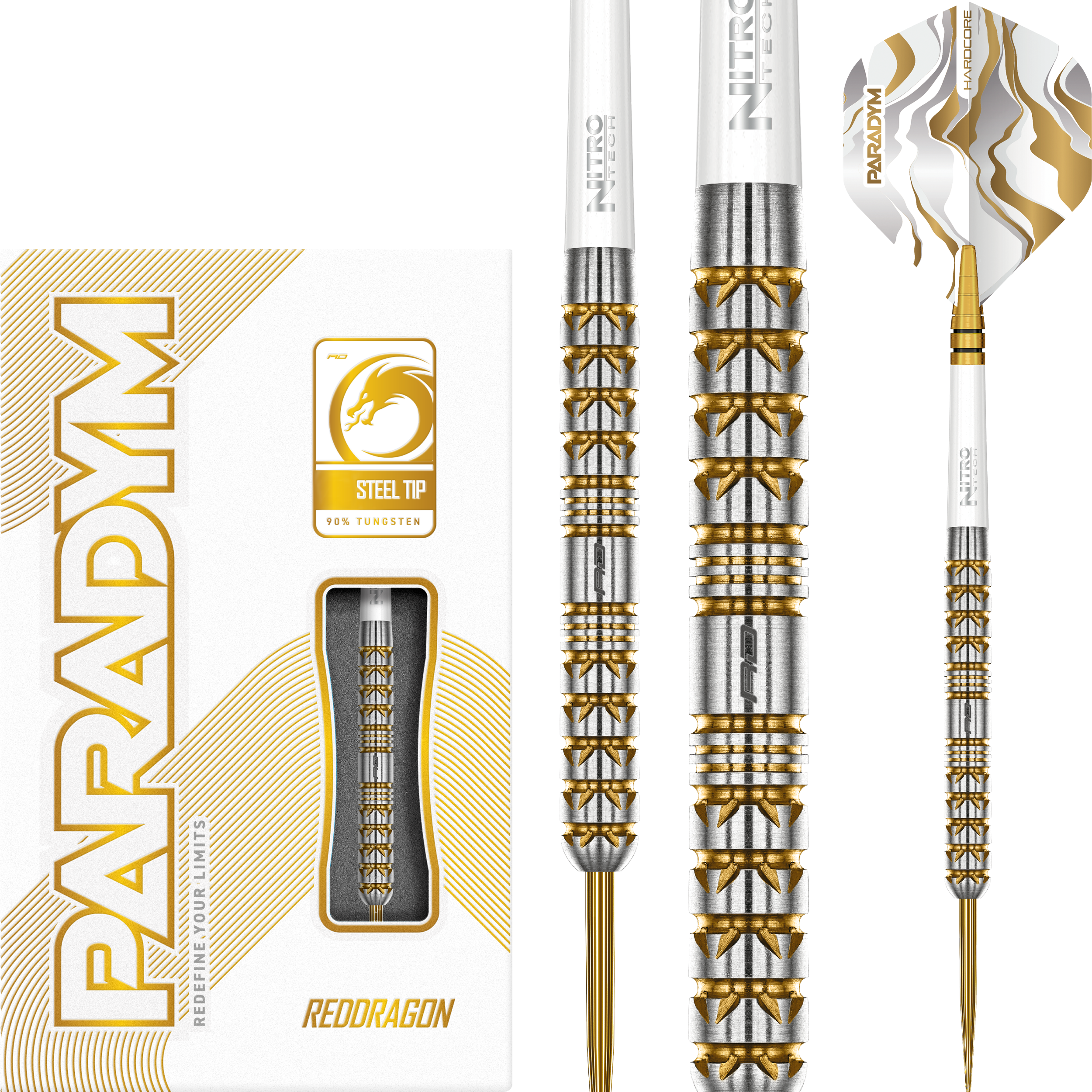 Red Dragon - Paradym Gold Parallel - Steeldart Red Dragon - Paradym Gold Parallel - Steeldart