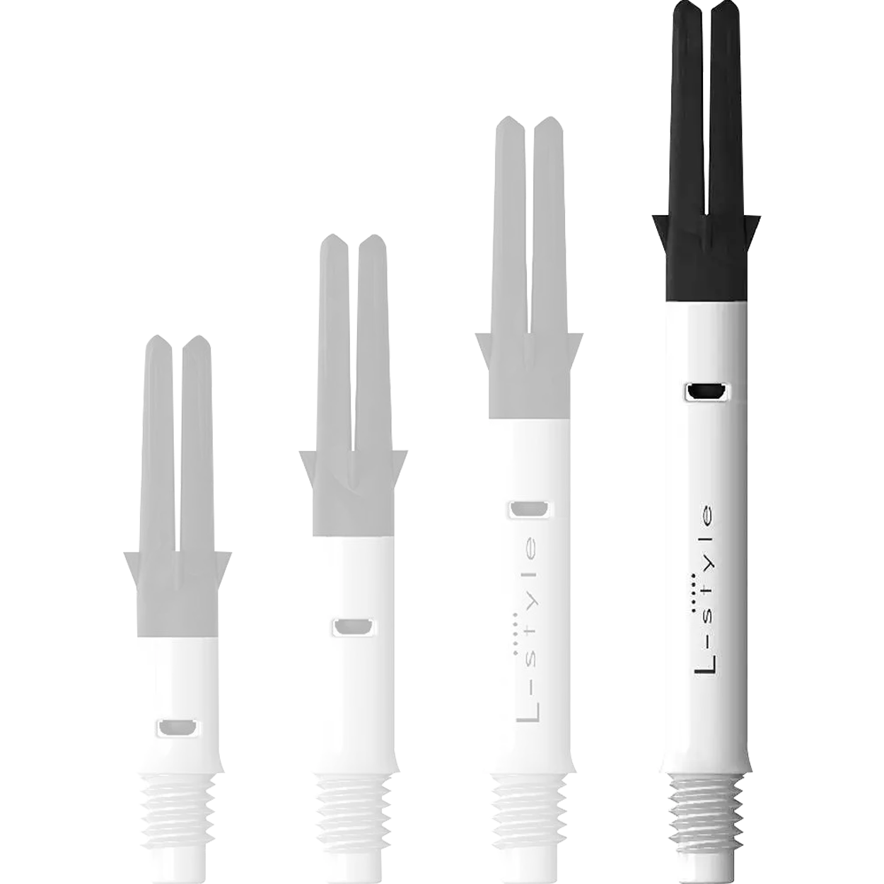 L-Style - Carbon Silent Straight Spinner - Weiß